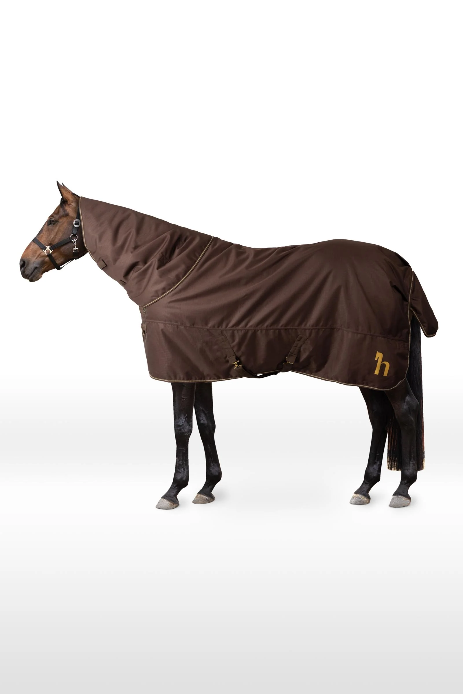 1200D utedekken med avtakbart halshals, 200 g Dark Brown 155