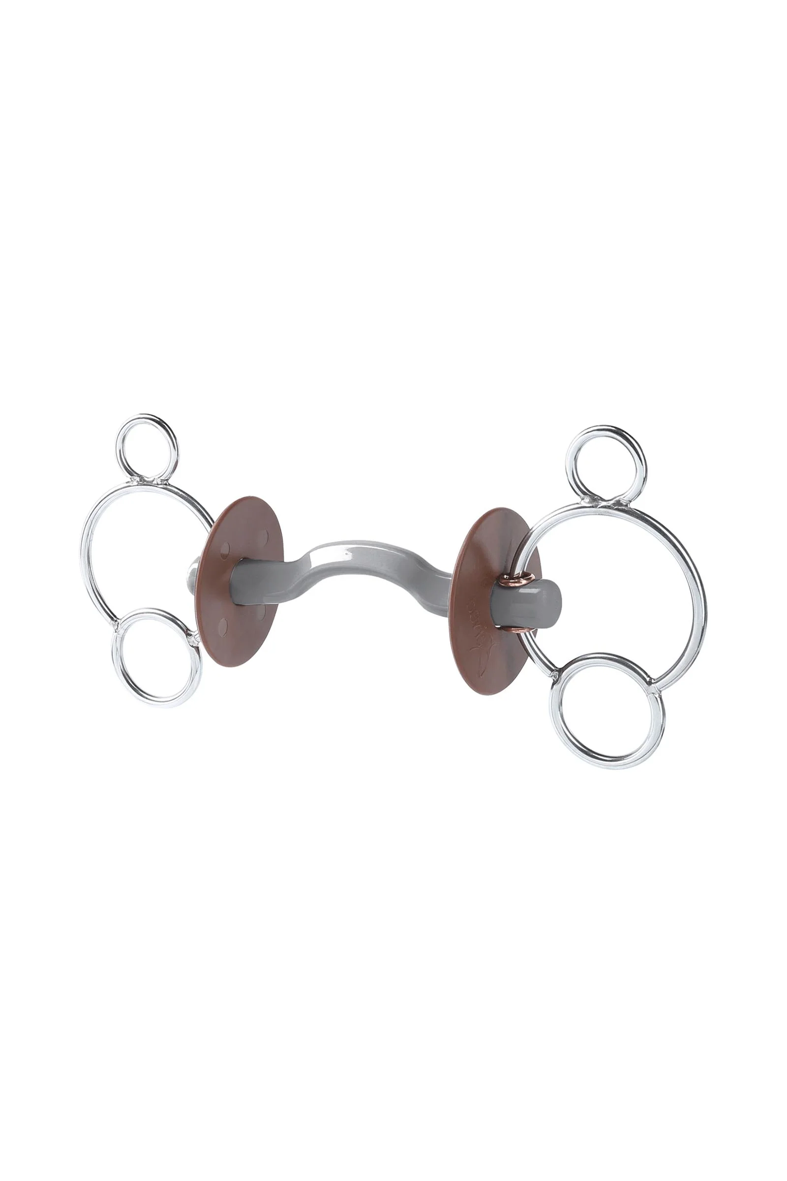3-rings bitt Konnex med tungebue, myk No Color 130 mm