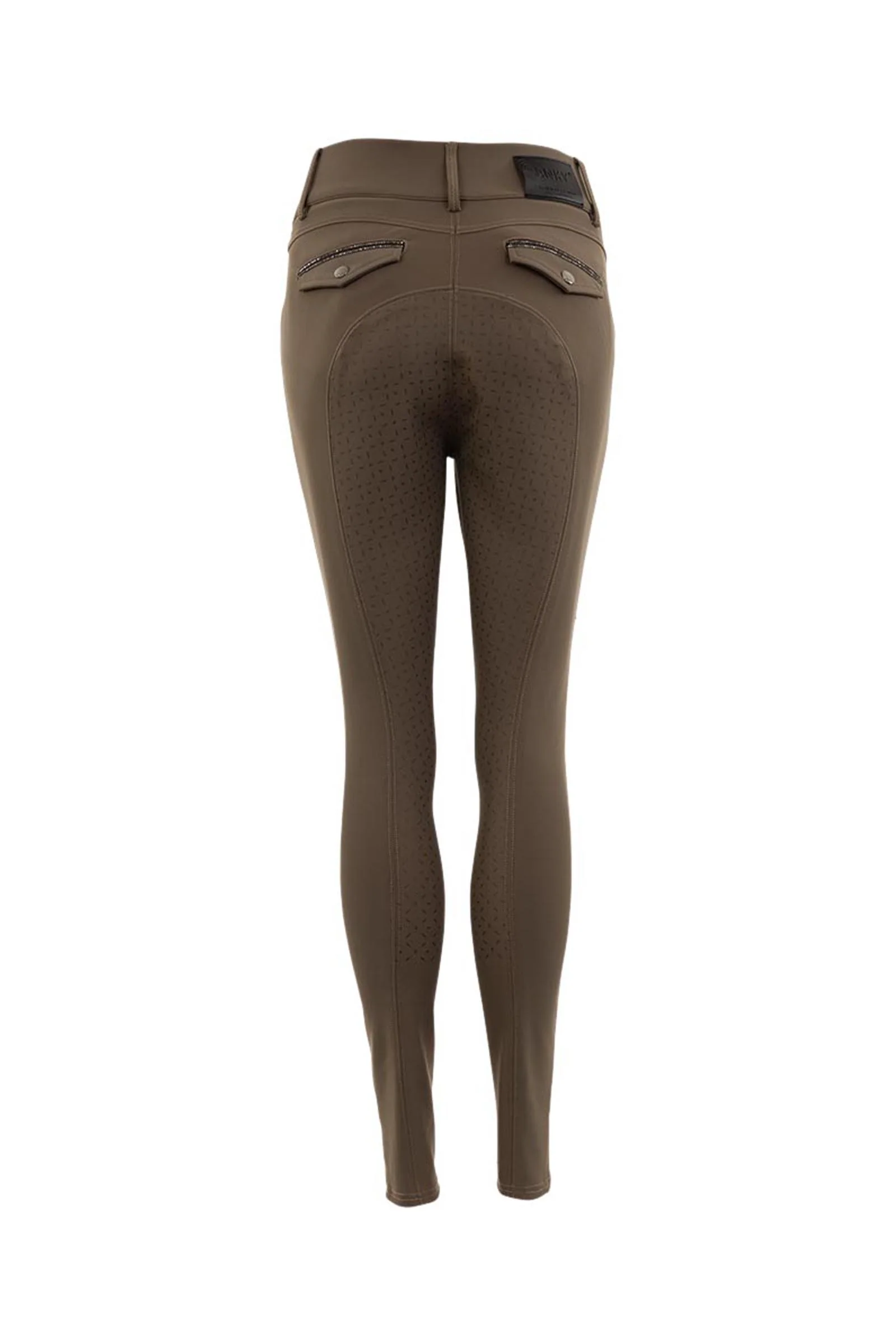 ANKY Glance Dame Ridebukse med Full Grip Taupe 40