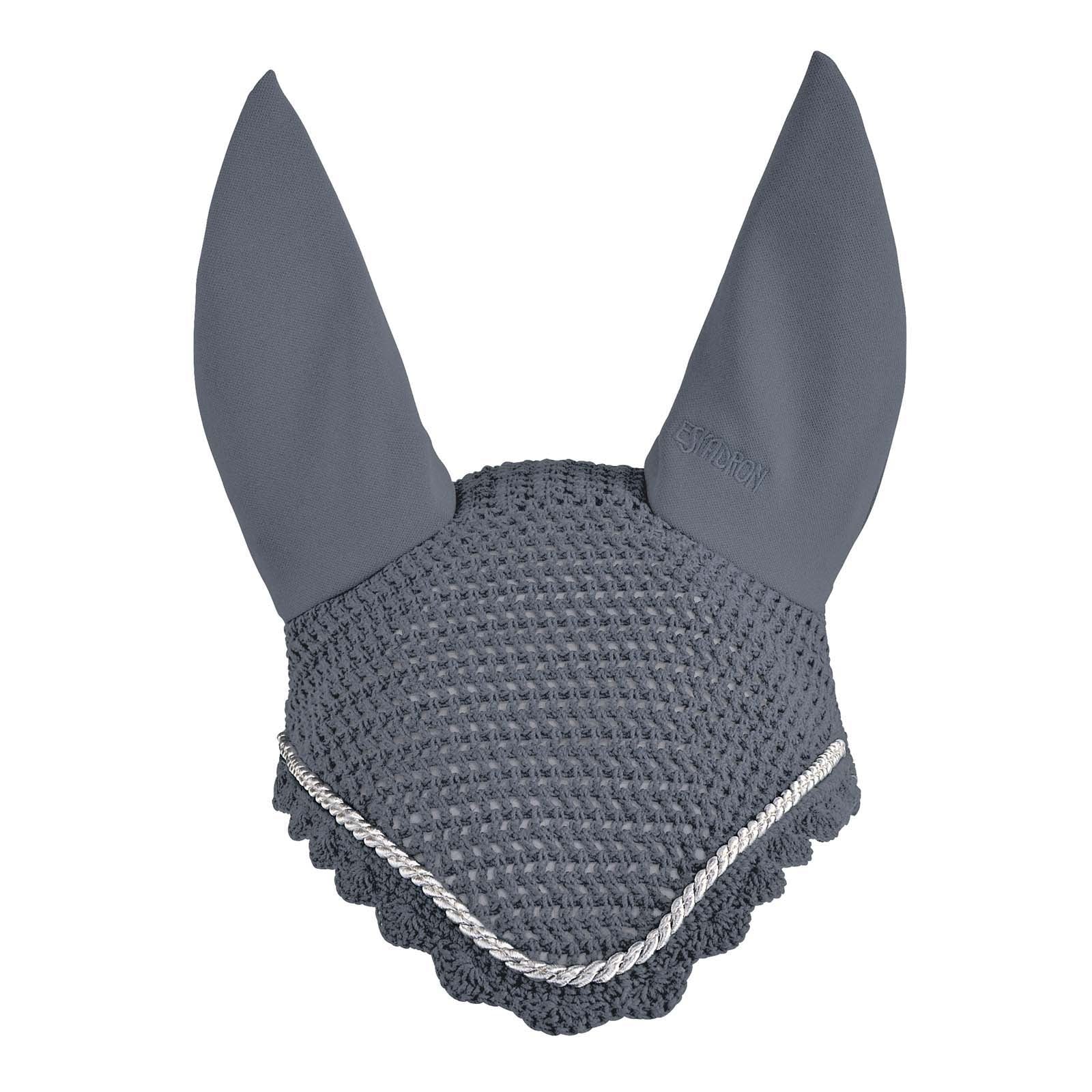 ridehette med sølvkant Steel Grey P
