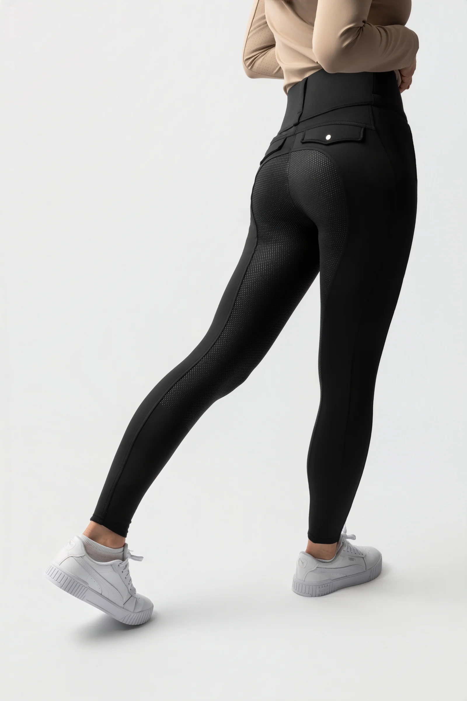 Anya hybrid thermo ridebukser dame full grip Black 36