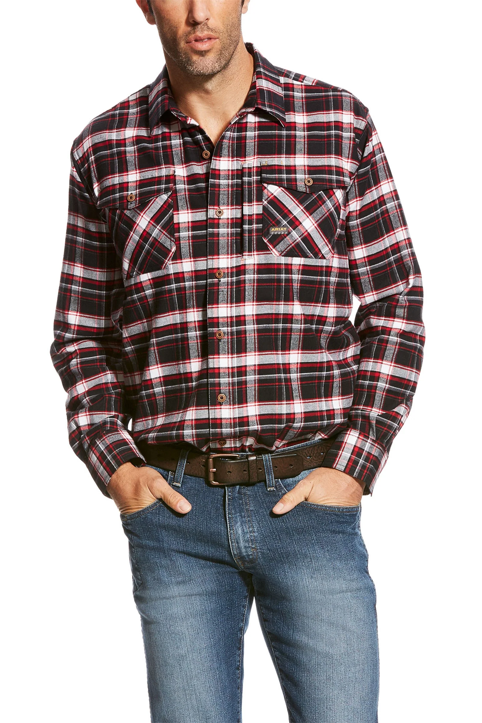 Rebar flanell DuraStretch arbeidskjorte Allure Plaid XL