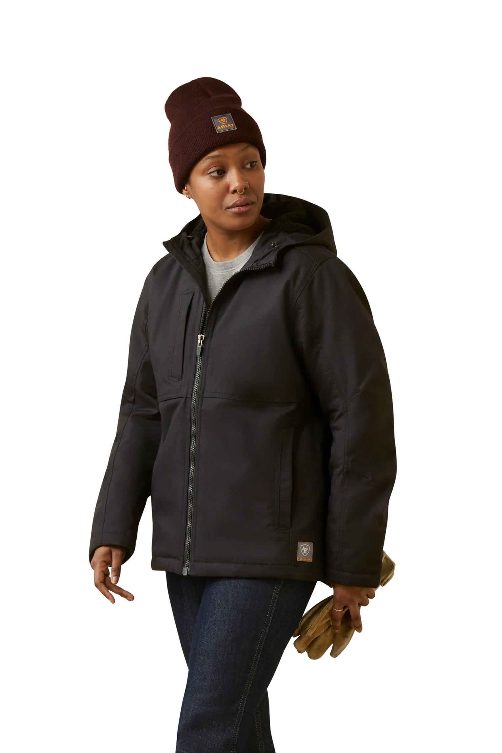 Rebar DuraCanvas Insulated Dame isolert jakke Black XS