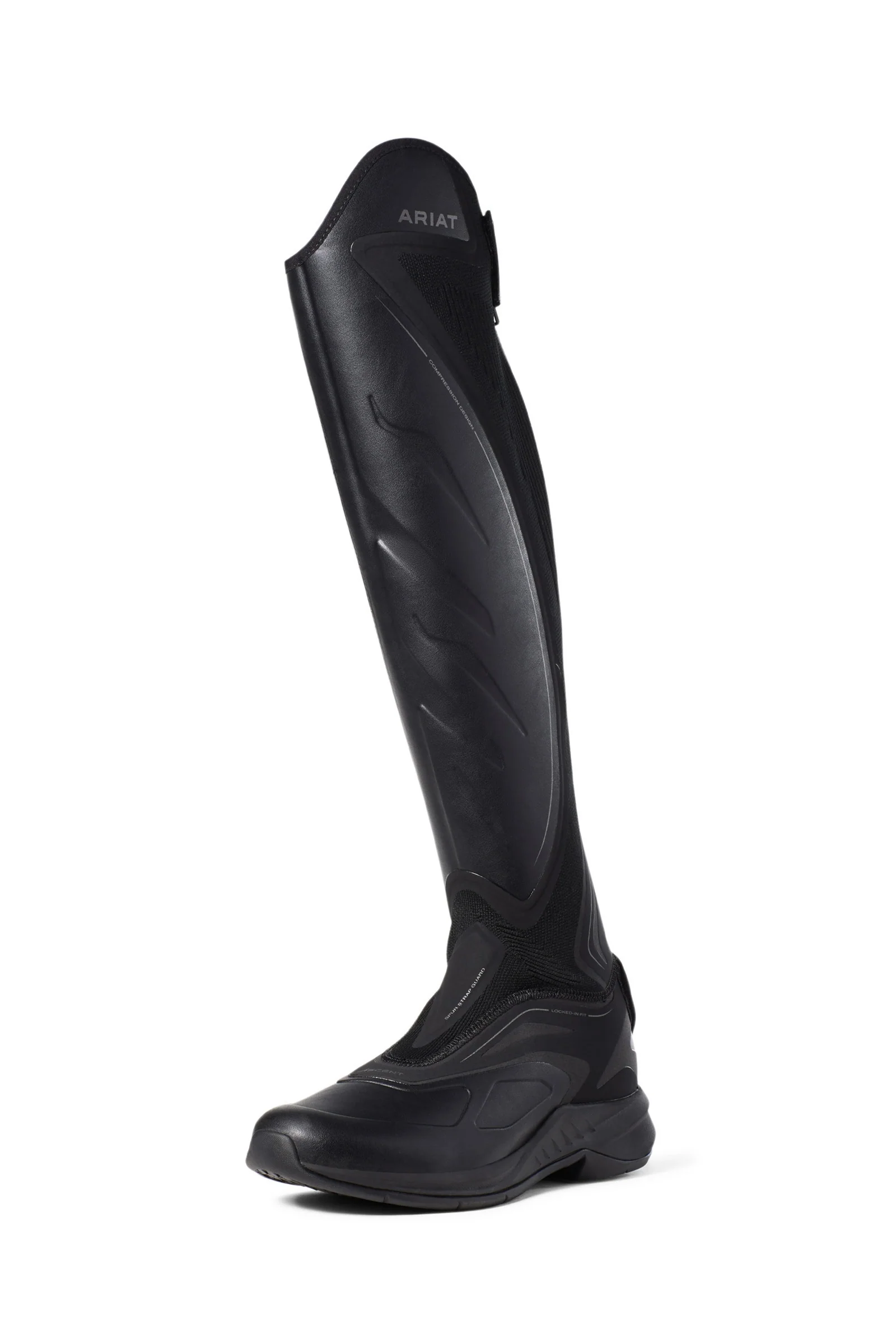 Ascent Dame høye ridestøvler Black 38 Regular Wide
