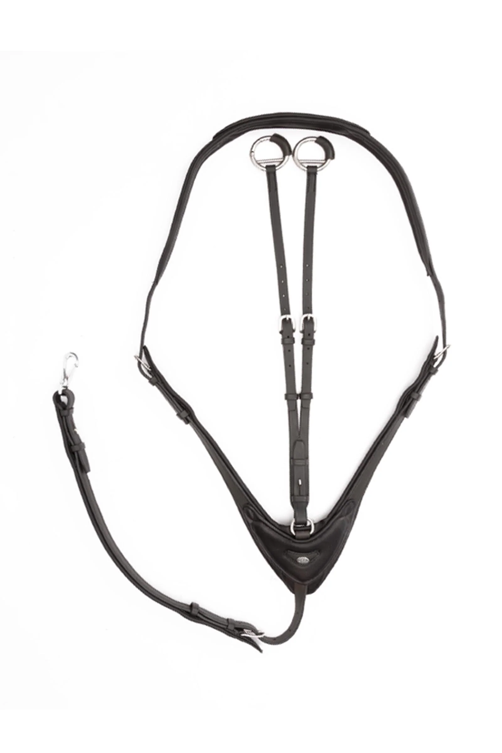 Azriel martingal, mykt polstret Black/Black C-F