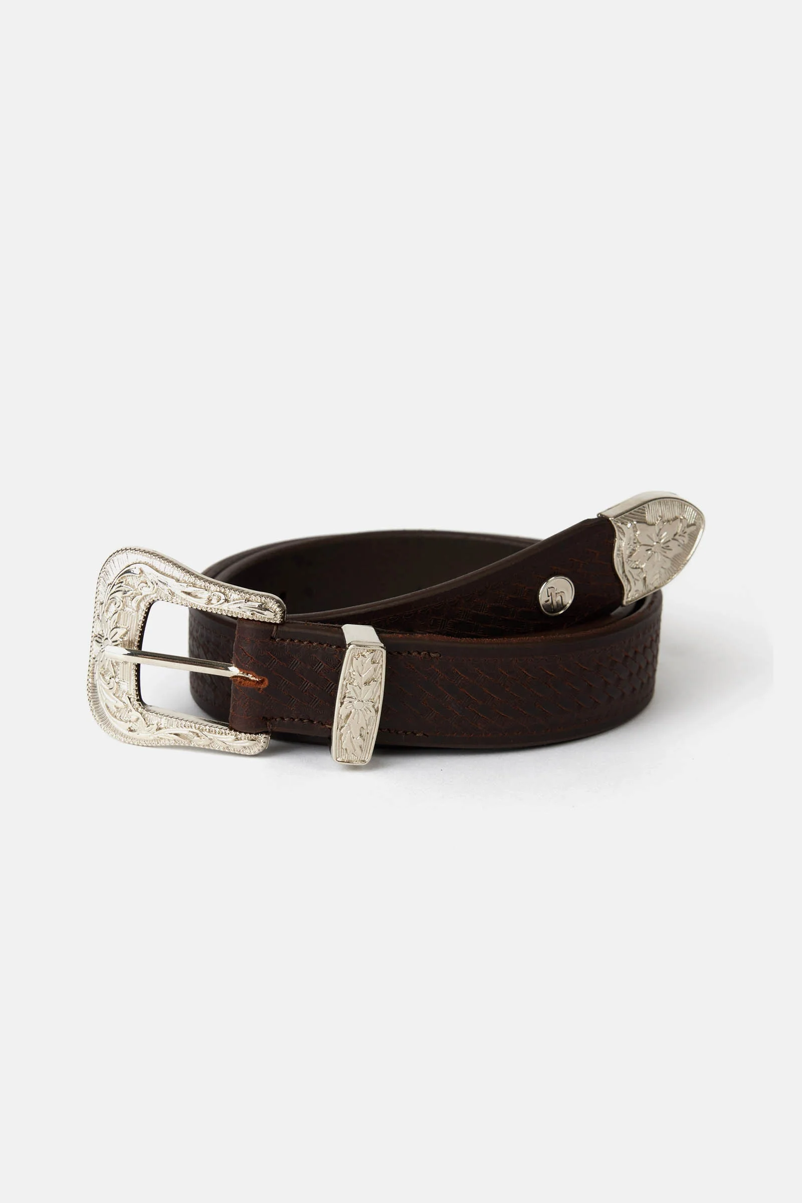 Blaze westernbelte i lær Light Brown 95 cm