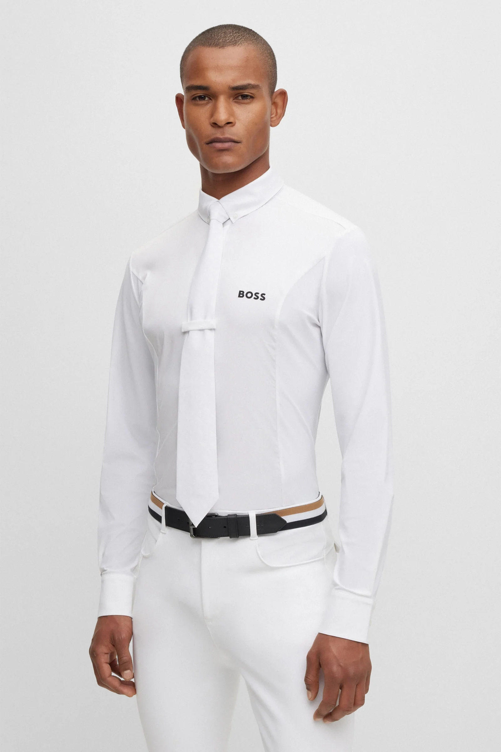 Boss Norman Stevneskjorte for menn White M