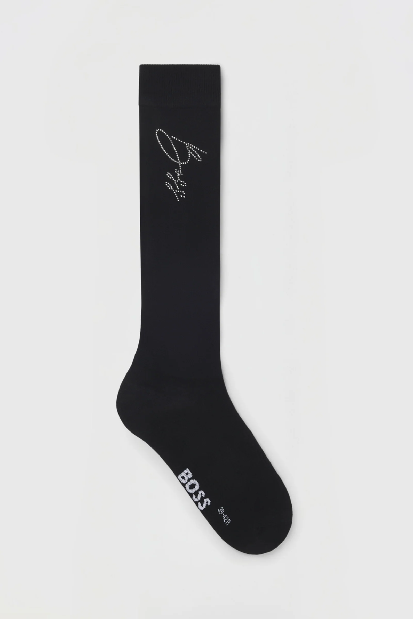 Boss Sally Sokker med rhinestone-logo Black 35-38