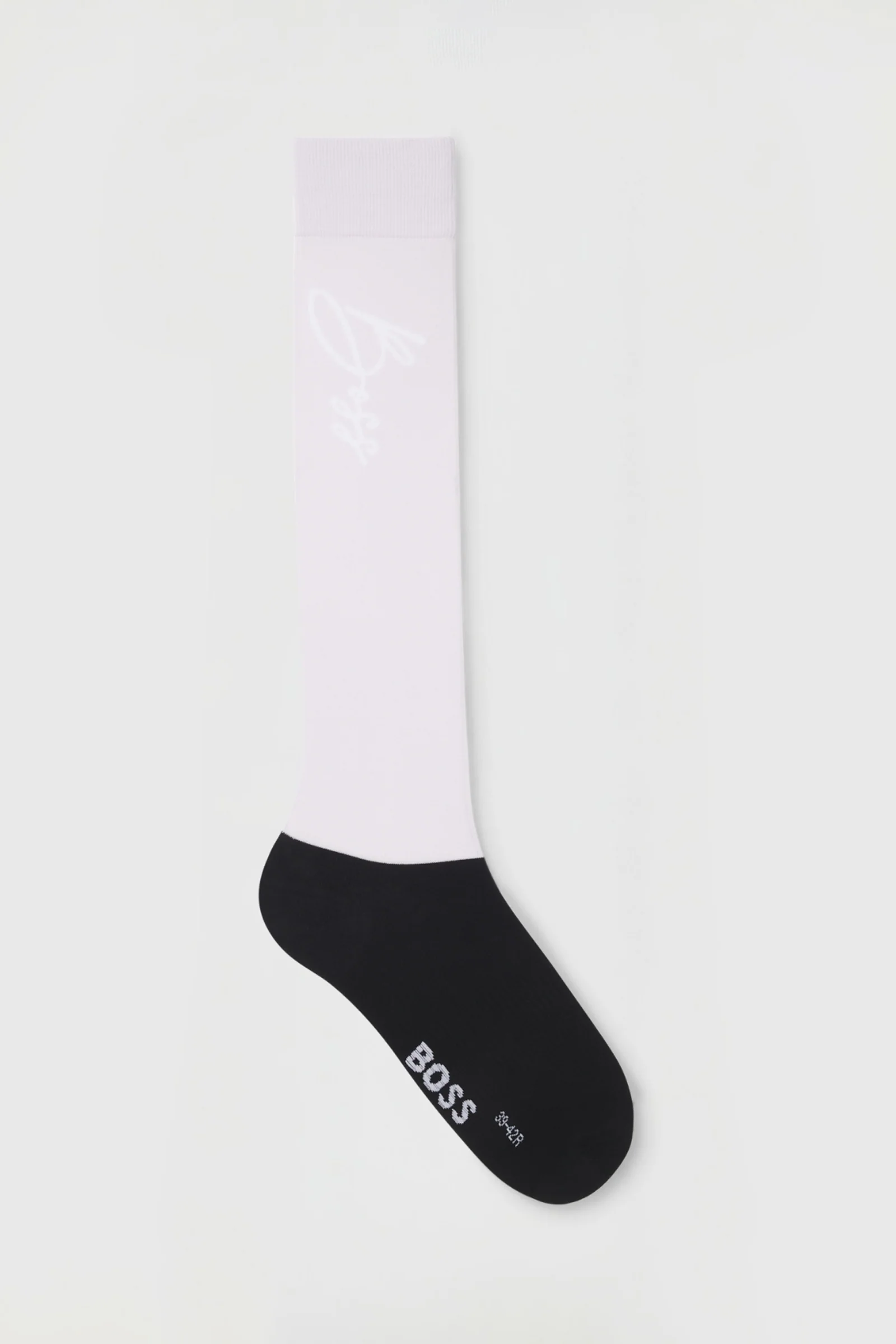 Boss Sasha ridesokker håndskrevet logo Orchid 35-38