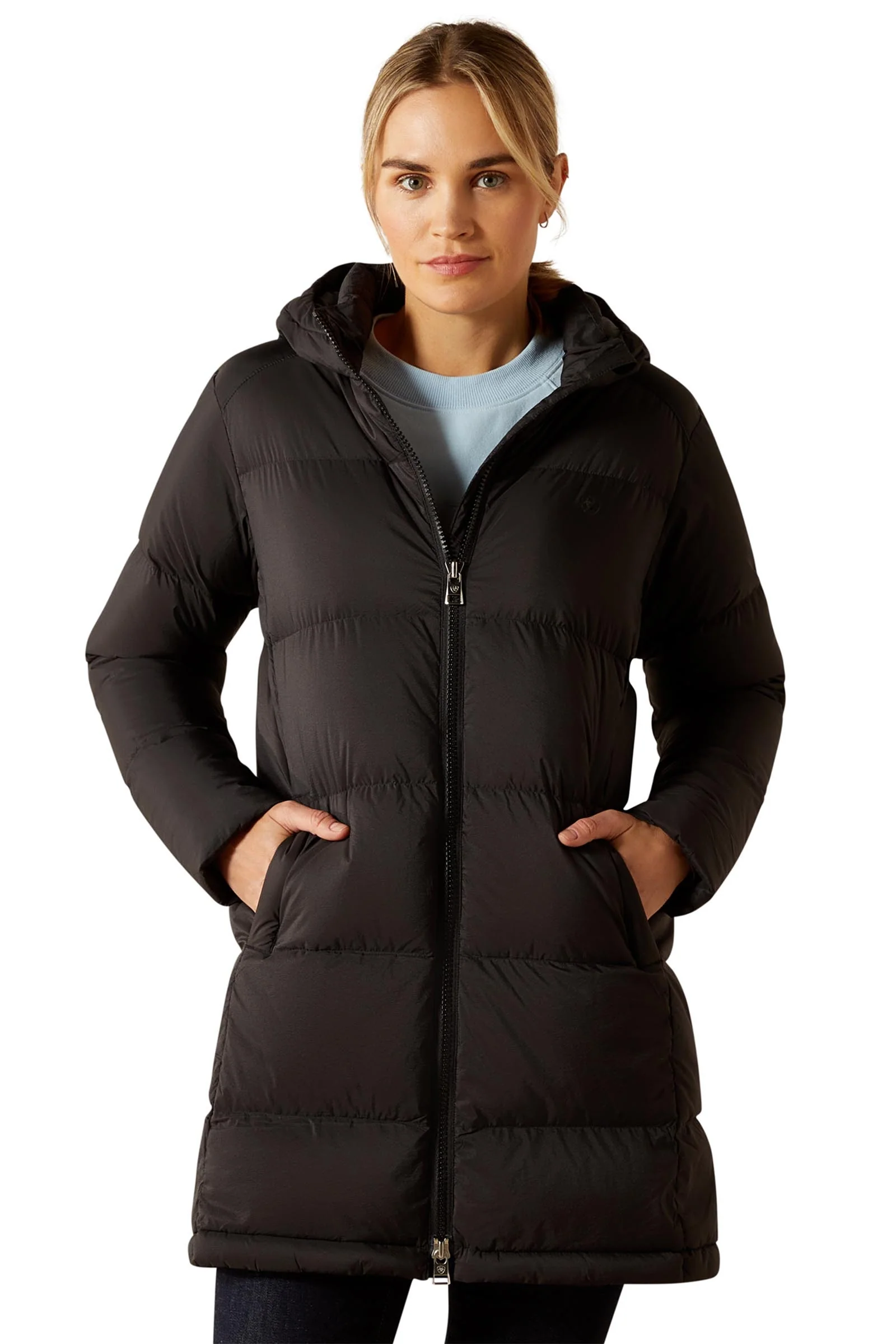 Bright Down dunfrakk for damer Black XL