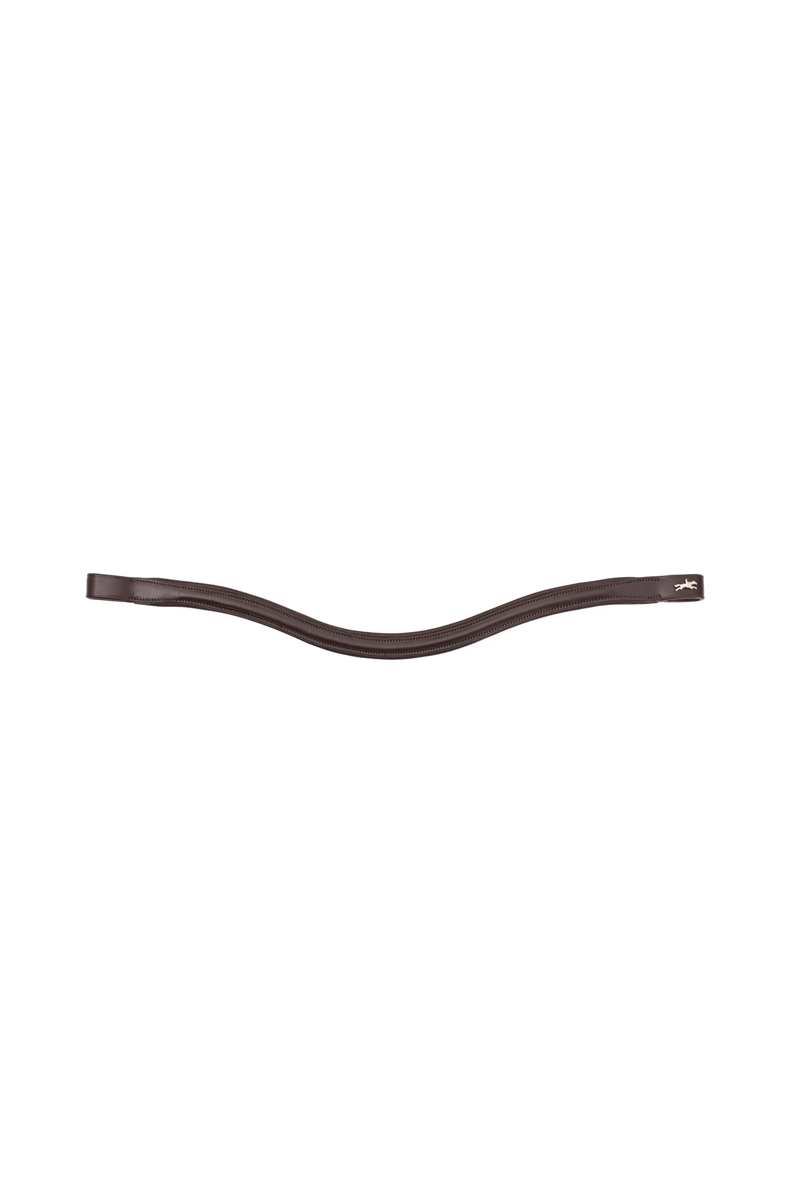 Leather Fancy pannebånd Dark Brown/Silver P