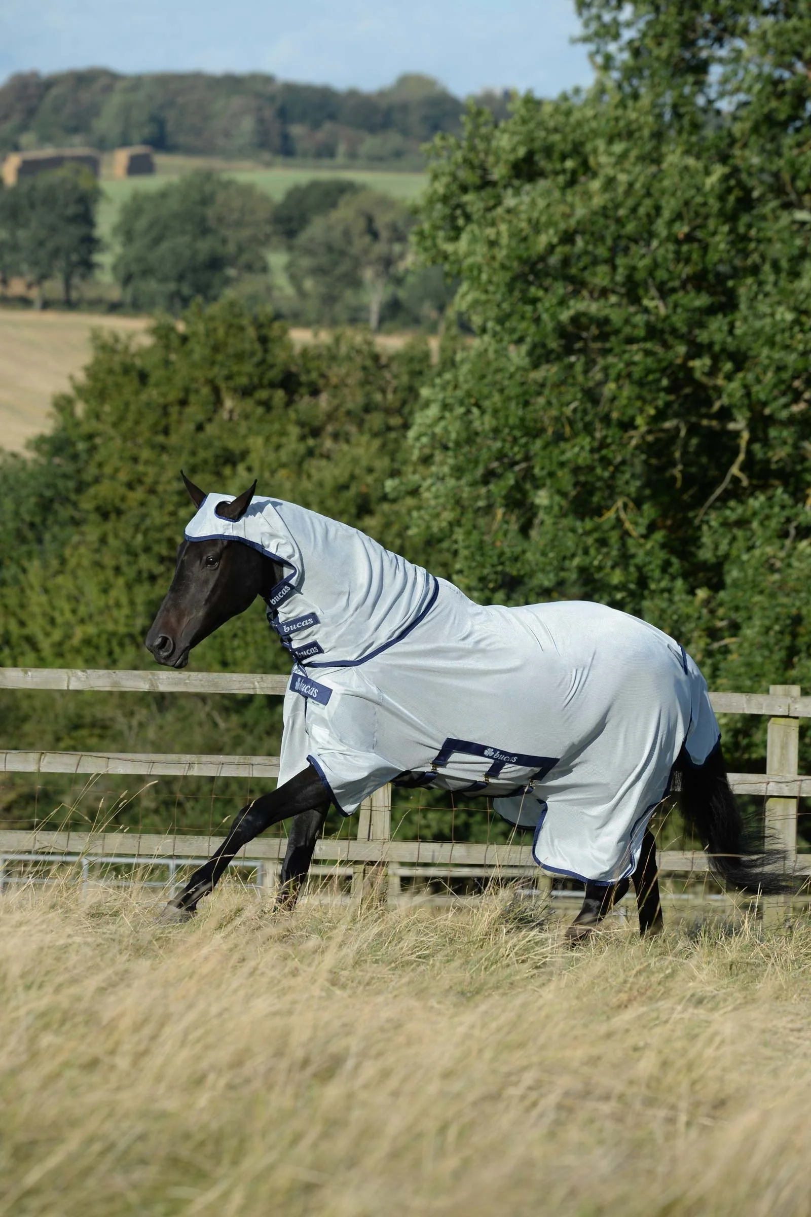 Buzz-Off X Big Neck fluedekken med fast halsdel Silver 140