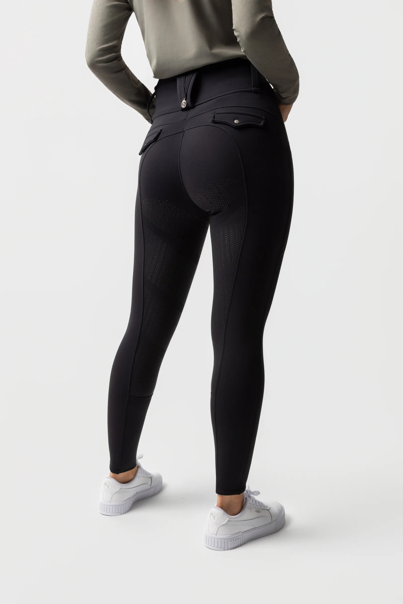 Chiara kompresjon thermo ridebukser dame full grip Black beauty 44