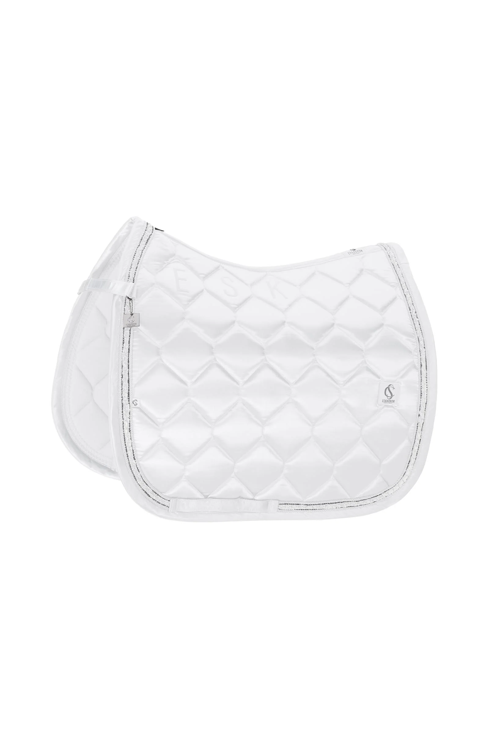 Classic Sport SS26 Satin Frills dressur salunderlag White F