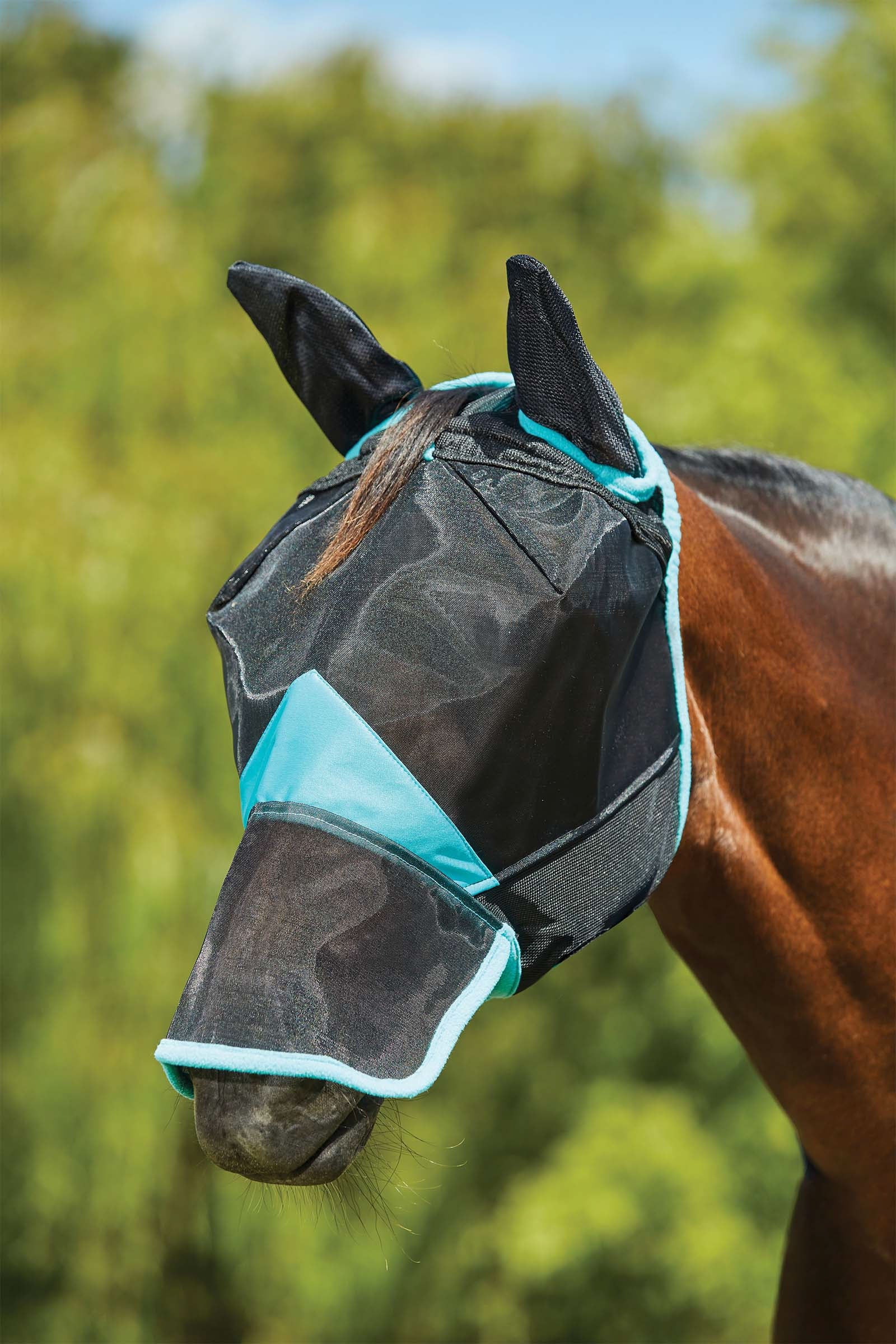 Comfitec Deluxe Fine fluemaske i mesh med ører og nese BL/VECT SHP