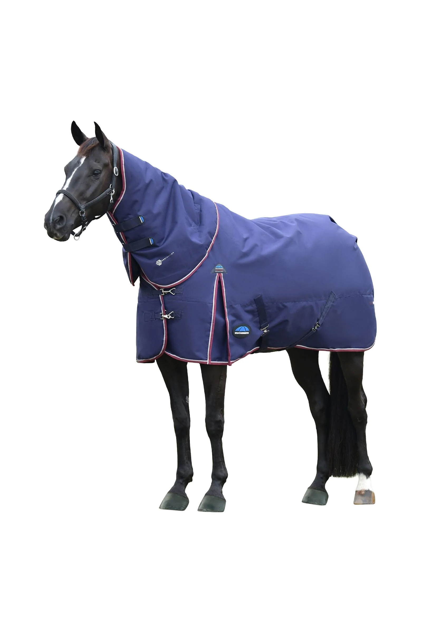 ComFiTec Essential Utendørsdekken med avtakbar hals, 50 g Navy/Burgundy 125