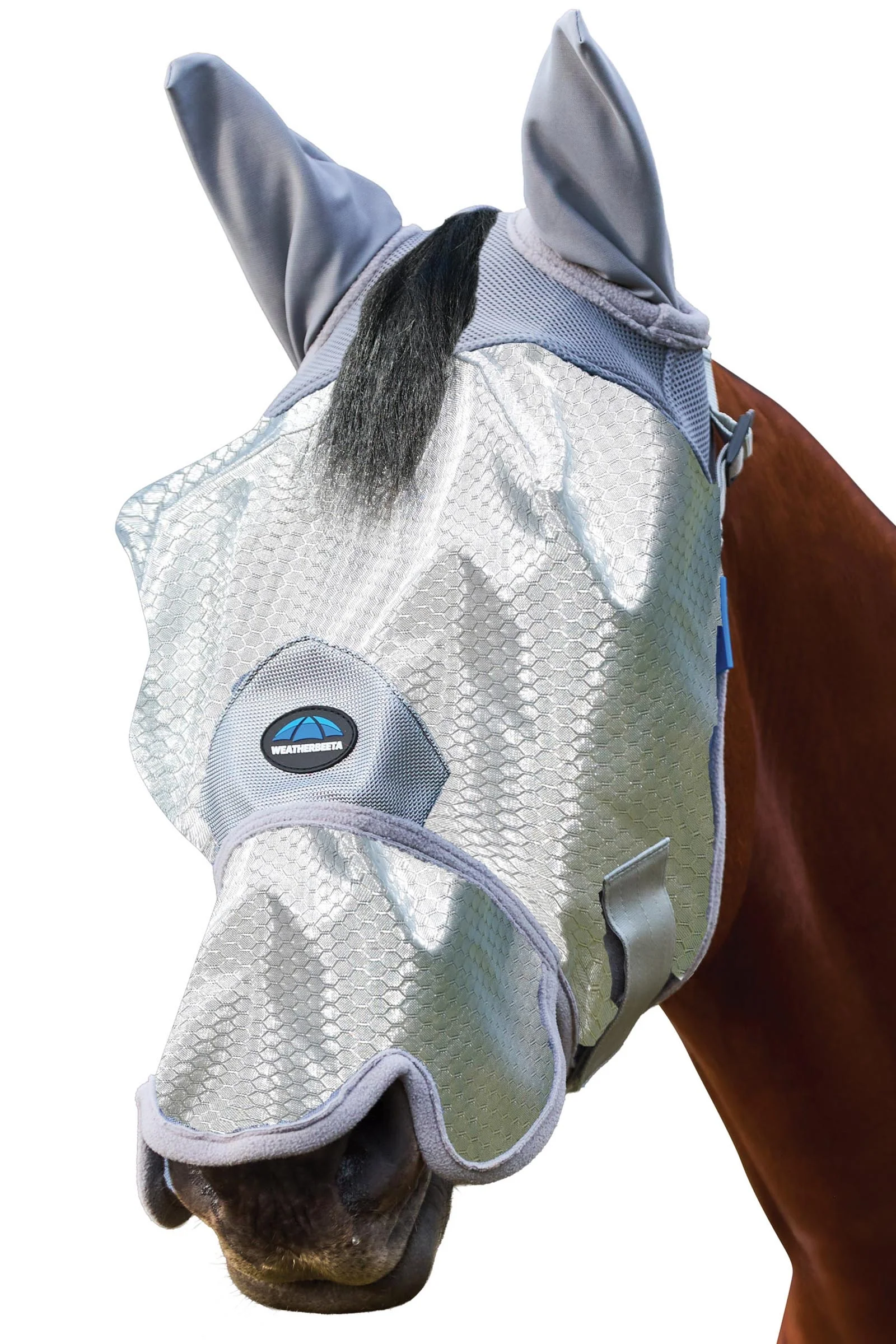 Comfitec Hexi Shield Fluemaske med ører og nese Silver L