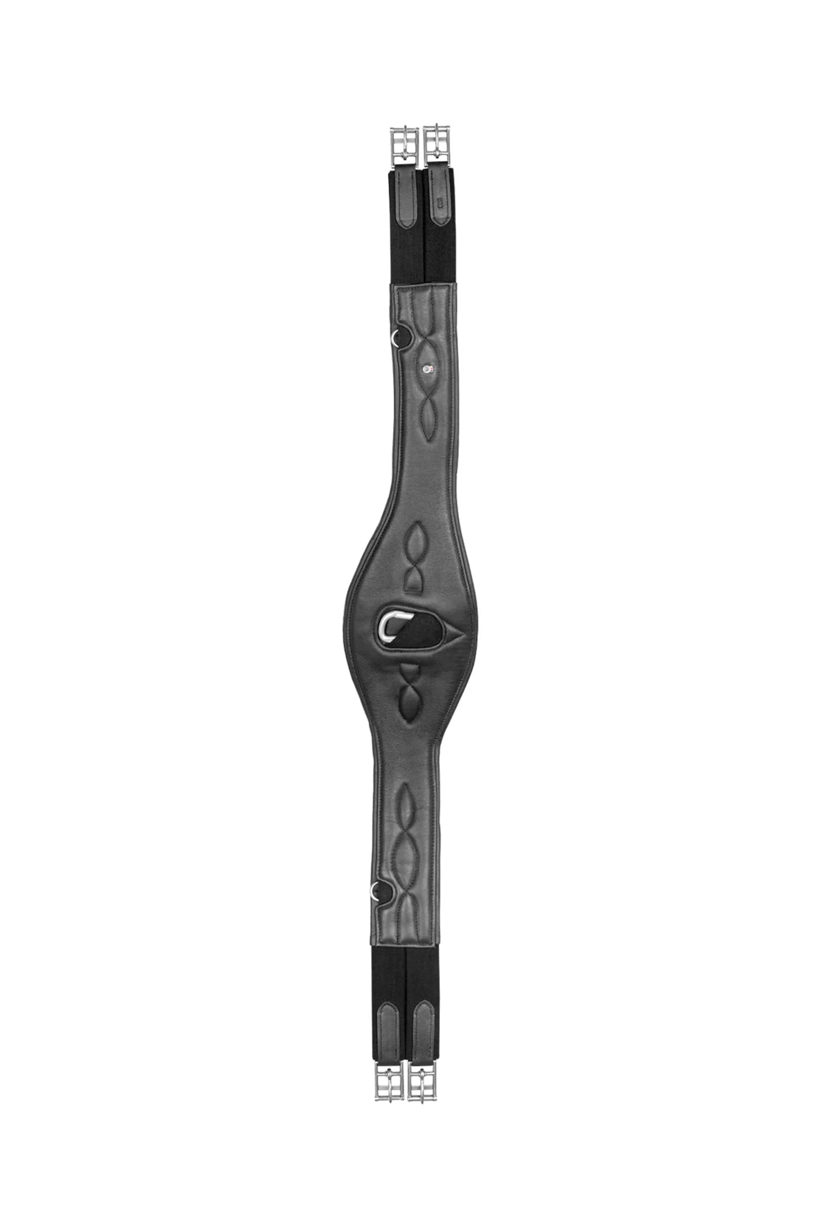 Comfort lærgjord, lang Black 120 cm