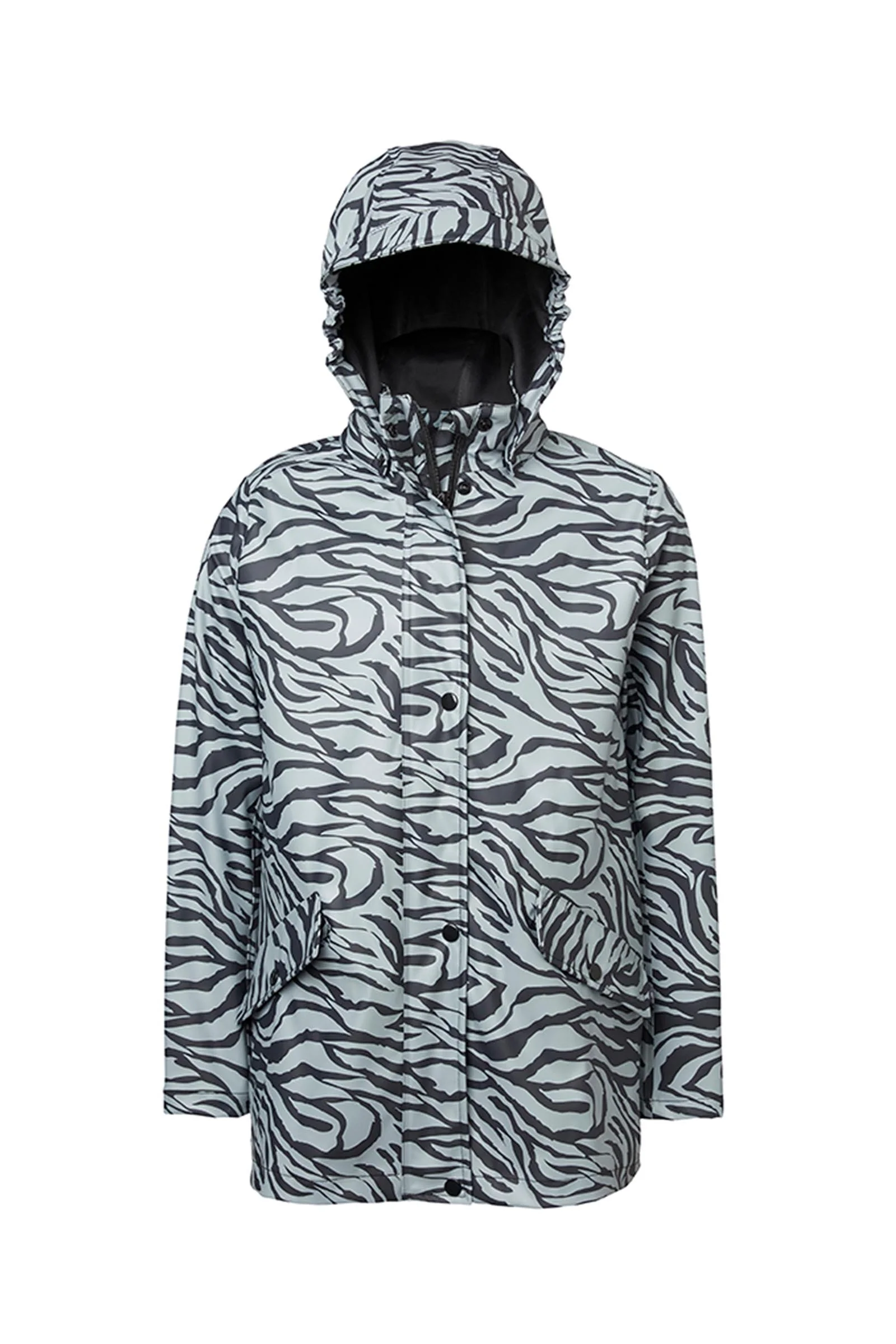 Drops barn regnfrakk Black/Grey 130