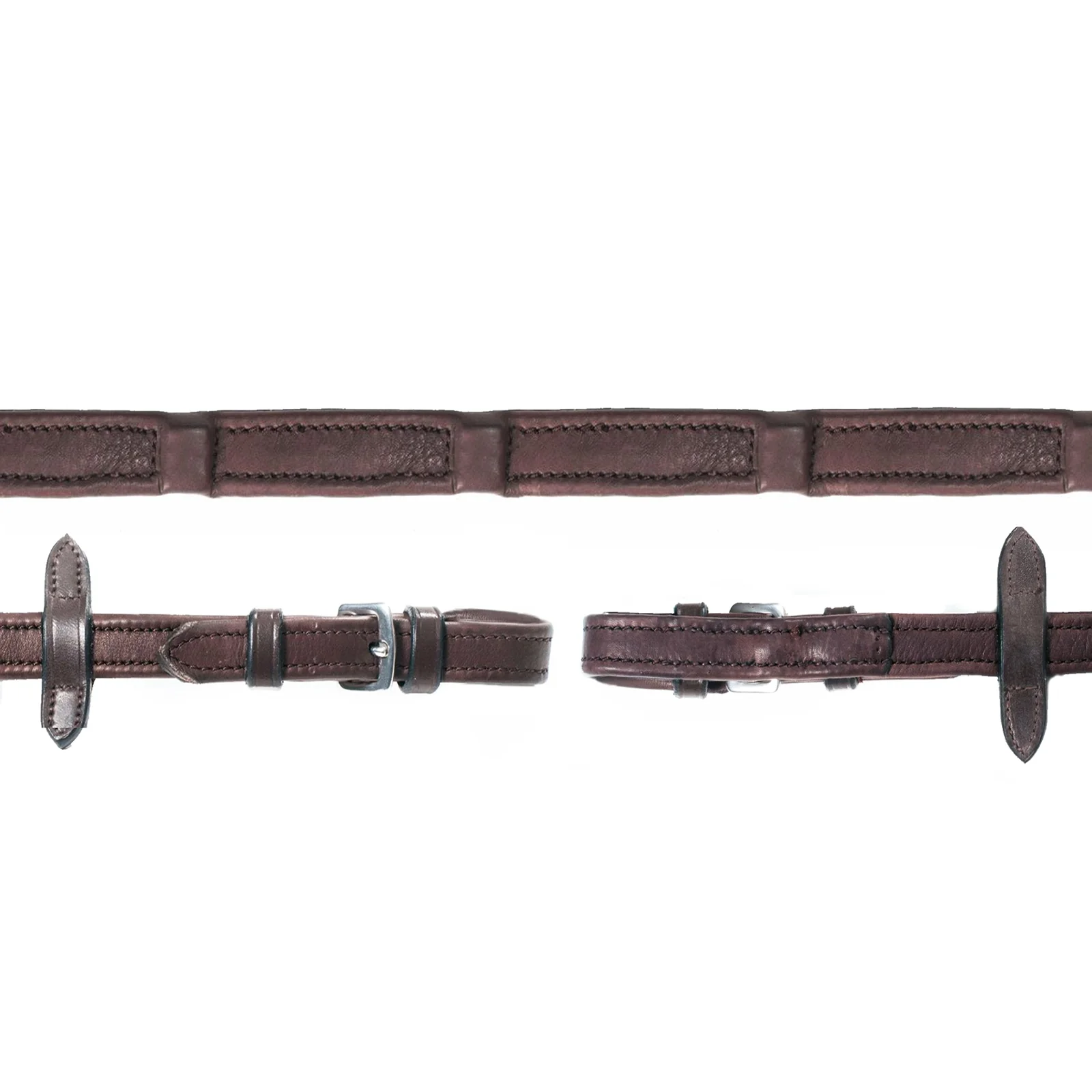 Durasoft tøyler Dark Brown/Silver F