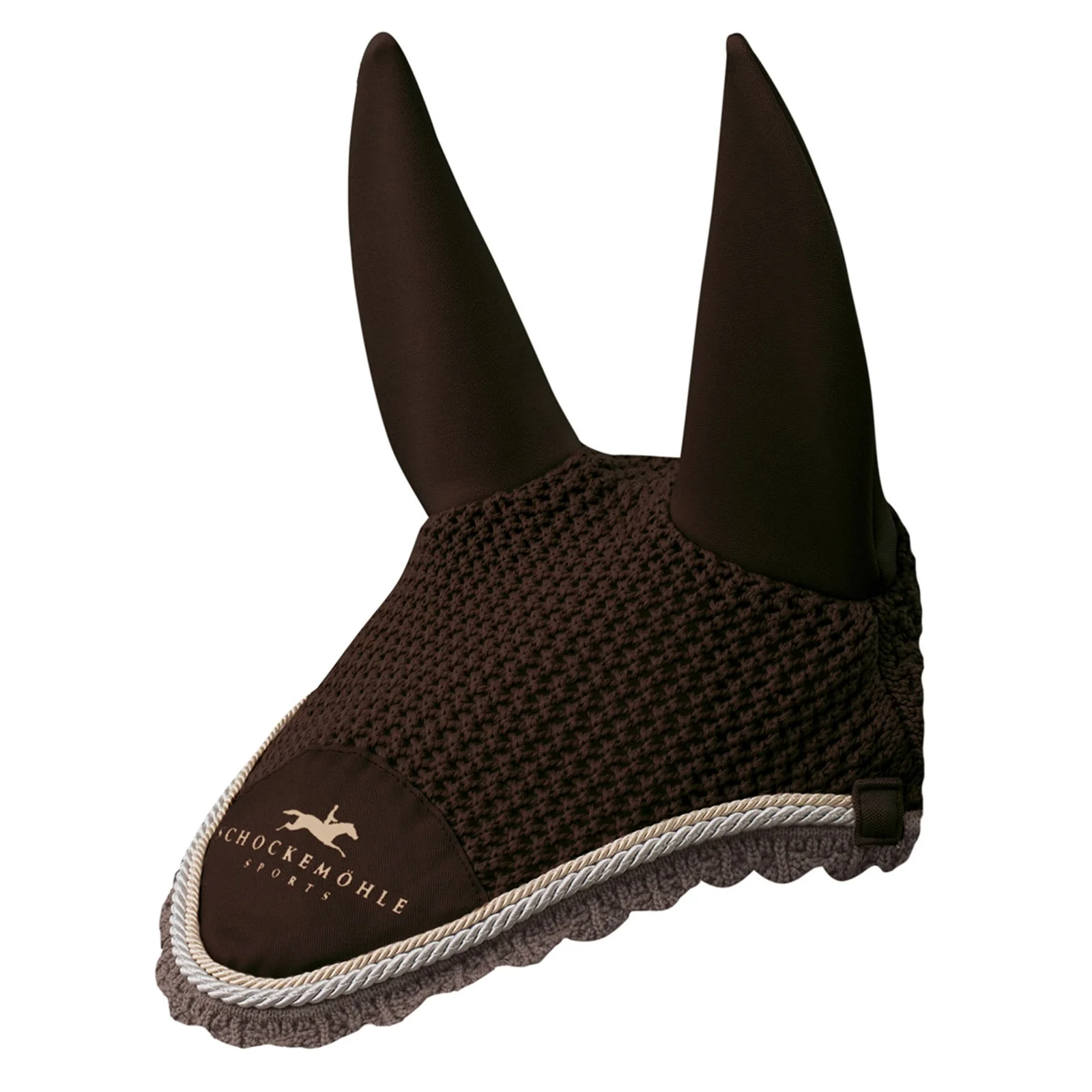 Dynamite sporty ørehette med logo Dark Brown F