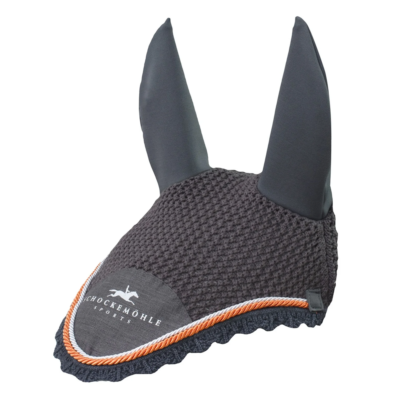 Dynamite sporty ørehette med logo Grey Melange/Orange F