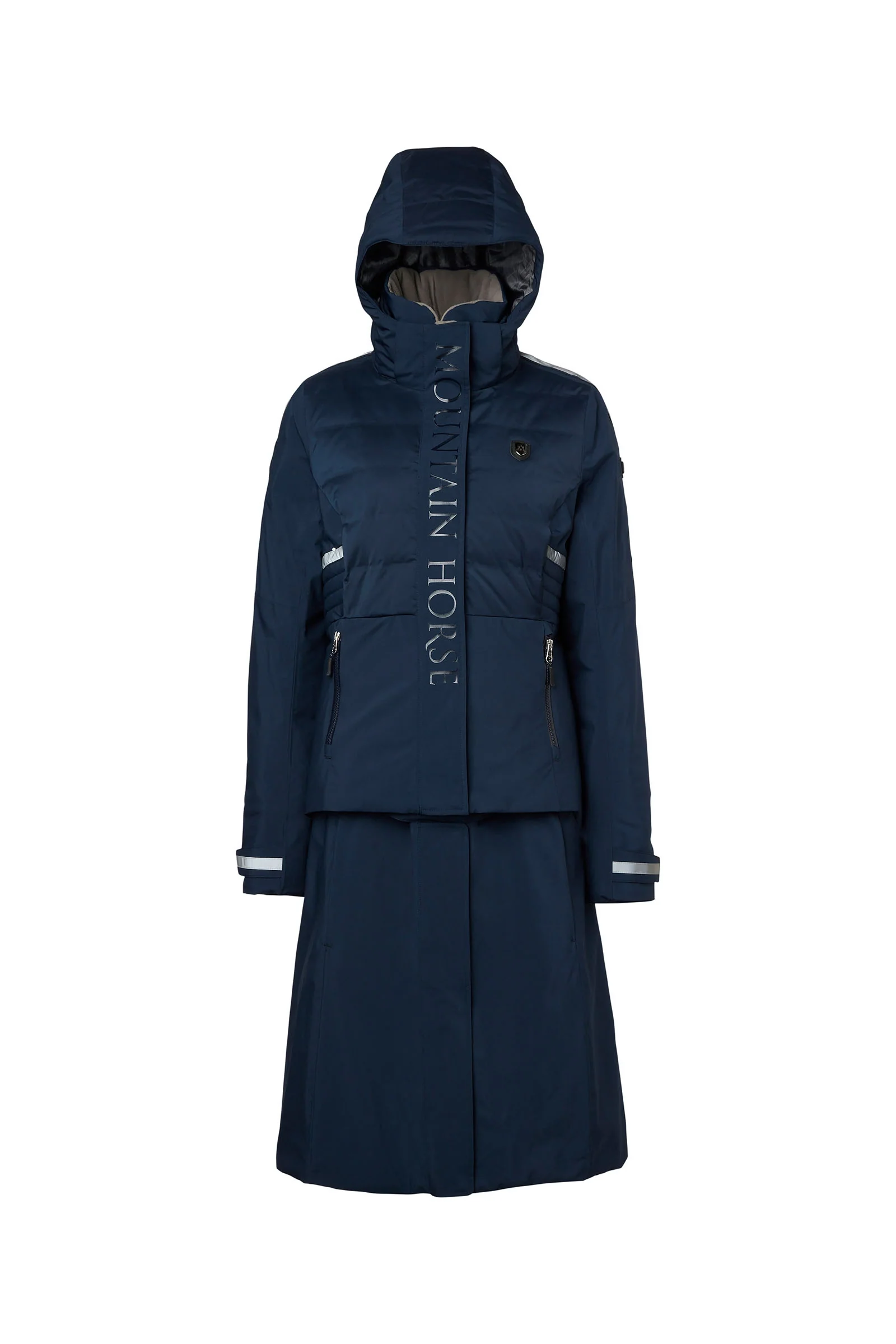 Ember 2-i-1 kåpe for damer Navy XXL