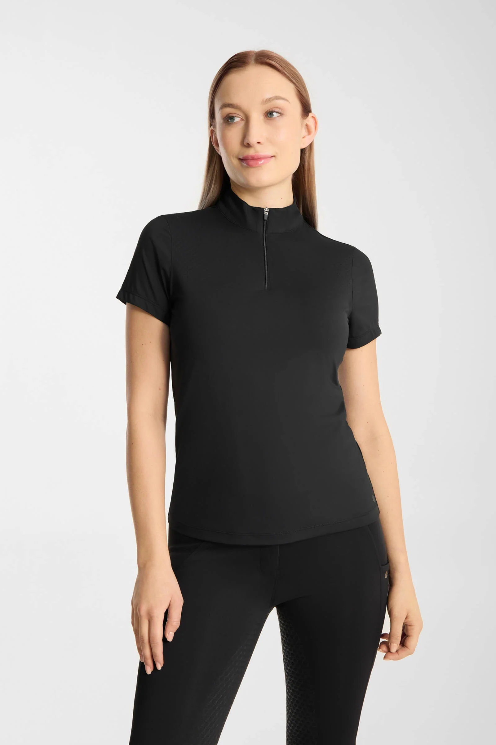 Emmie kjølende treningsskjorte dame kort erme Black 42