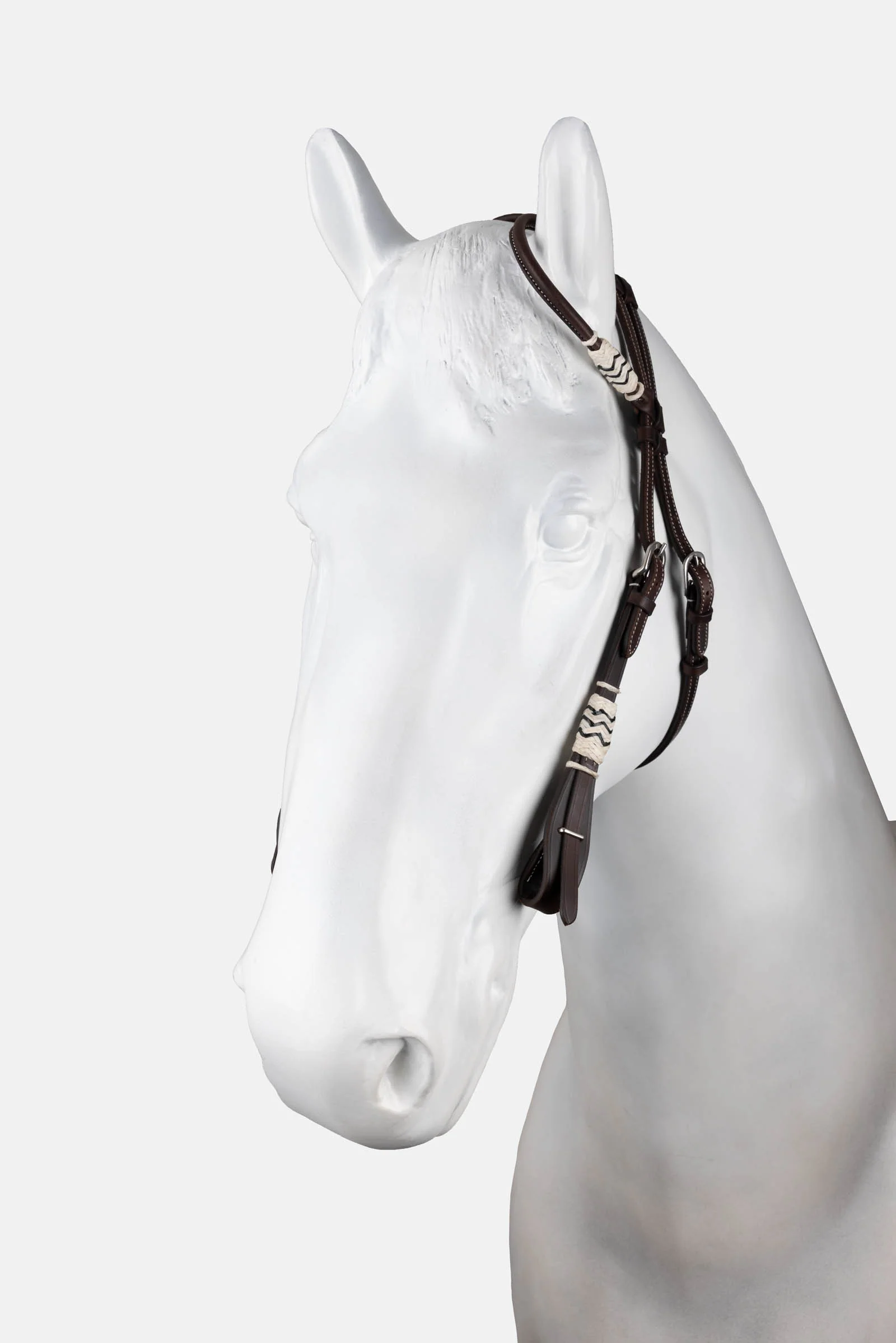 western hodelag med single ear og råhuddekor Brown F