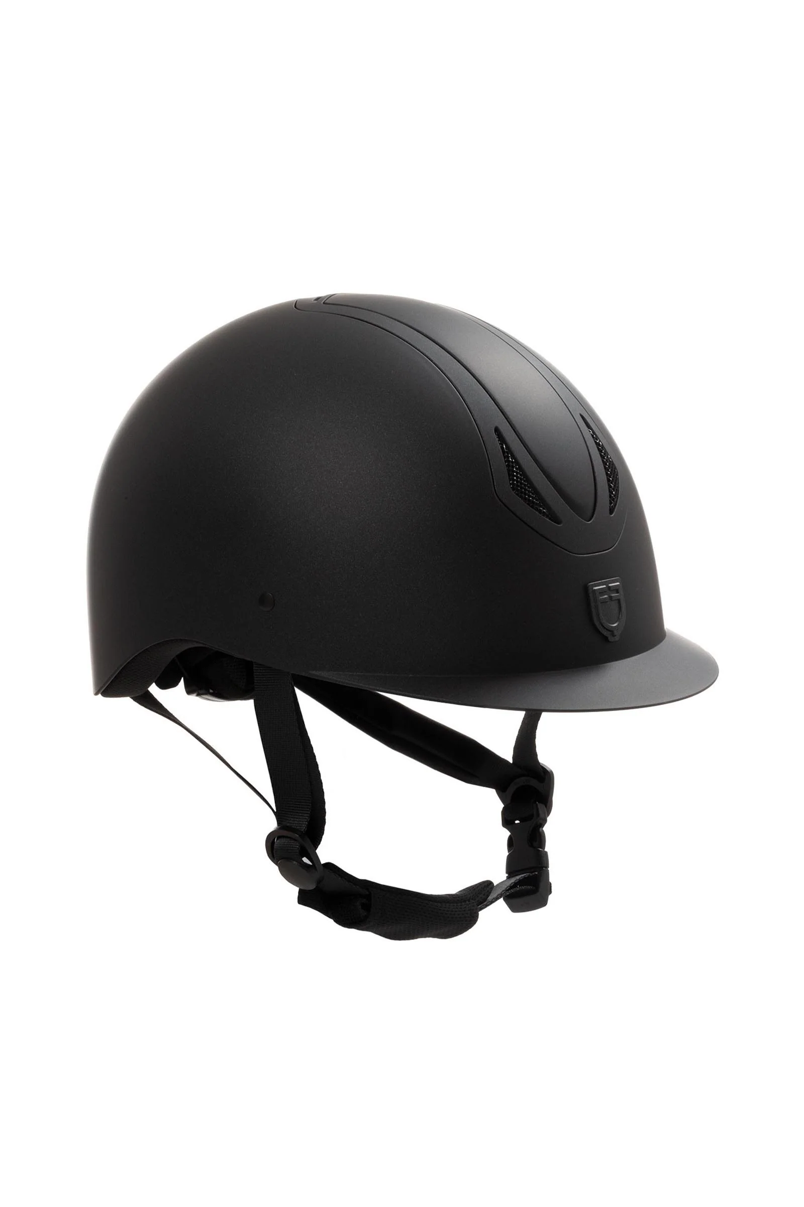 Equestro Azael unisex ridehjelm Black/Black 52-54