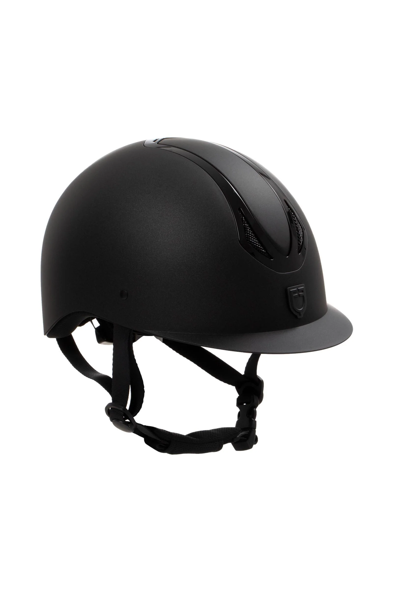 Equestro Azael unisex ridehjelm Black/Black Shiny 49-51