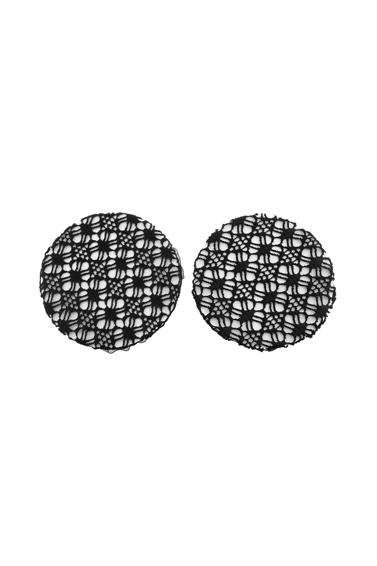 Floral hårnett med clip Black Én størrelse