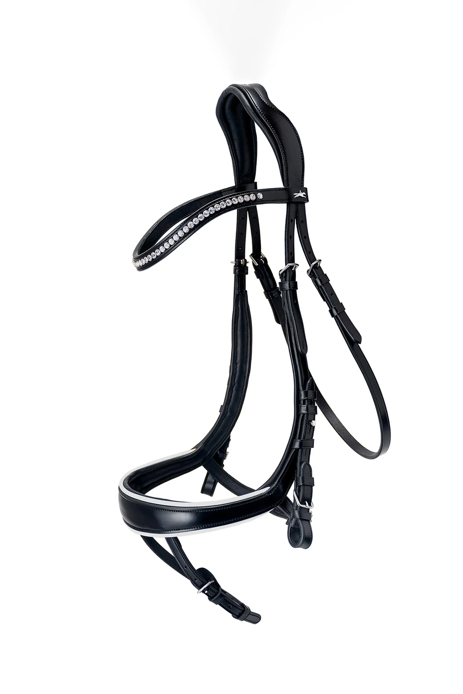 Equitus Beta anatomisk hodelag Black/White X-Full