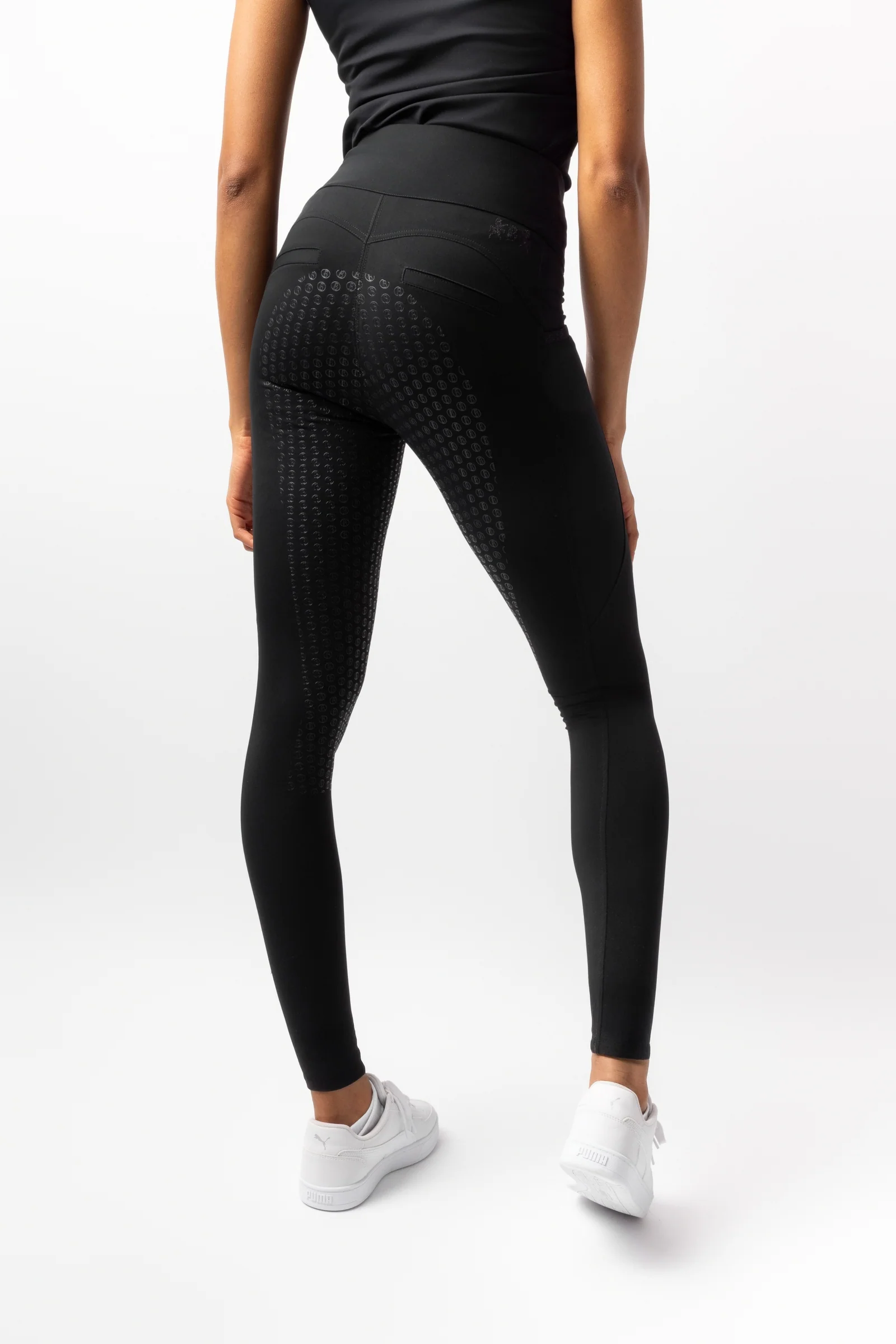 Evelina helforsterkede ridetights for dame Black beauty 32