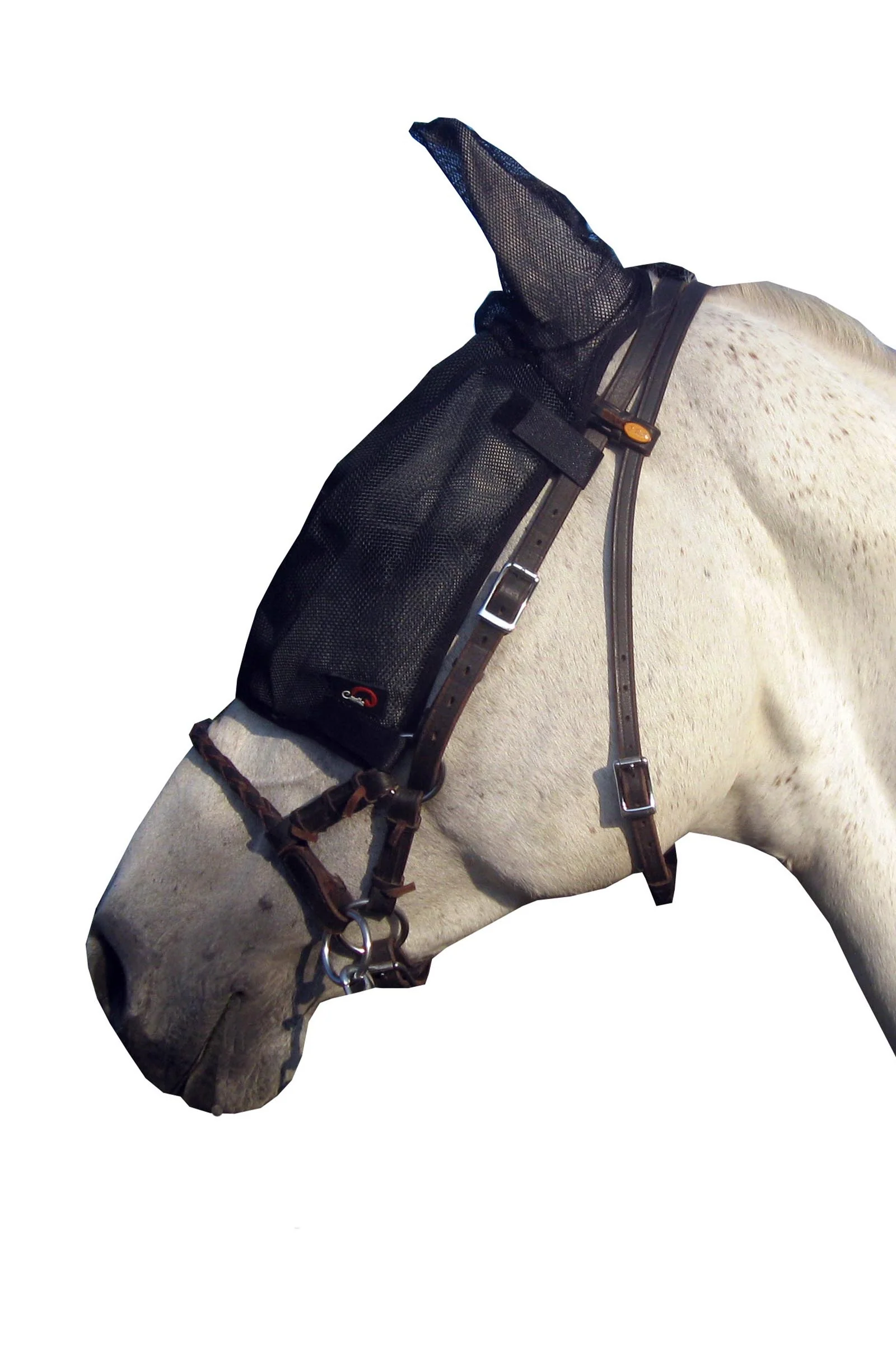 F.R.A. Freedom Riding Articles Cavallo fluemaske med ører Black S