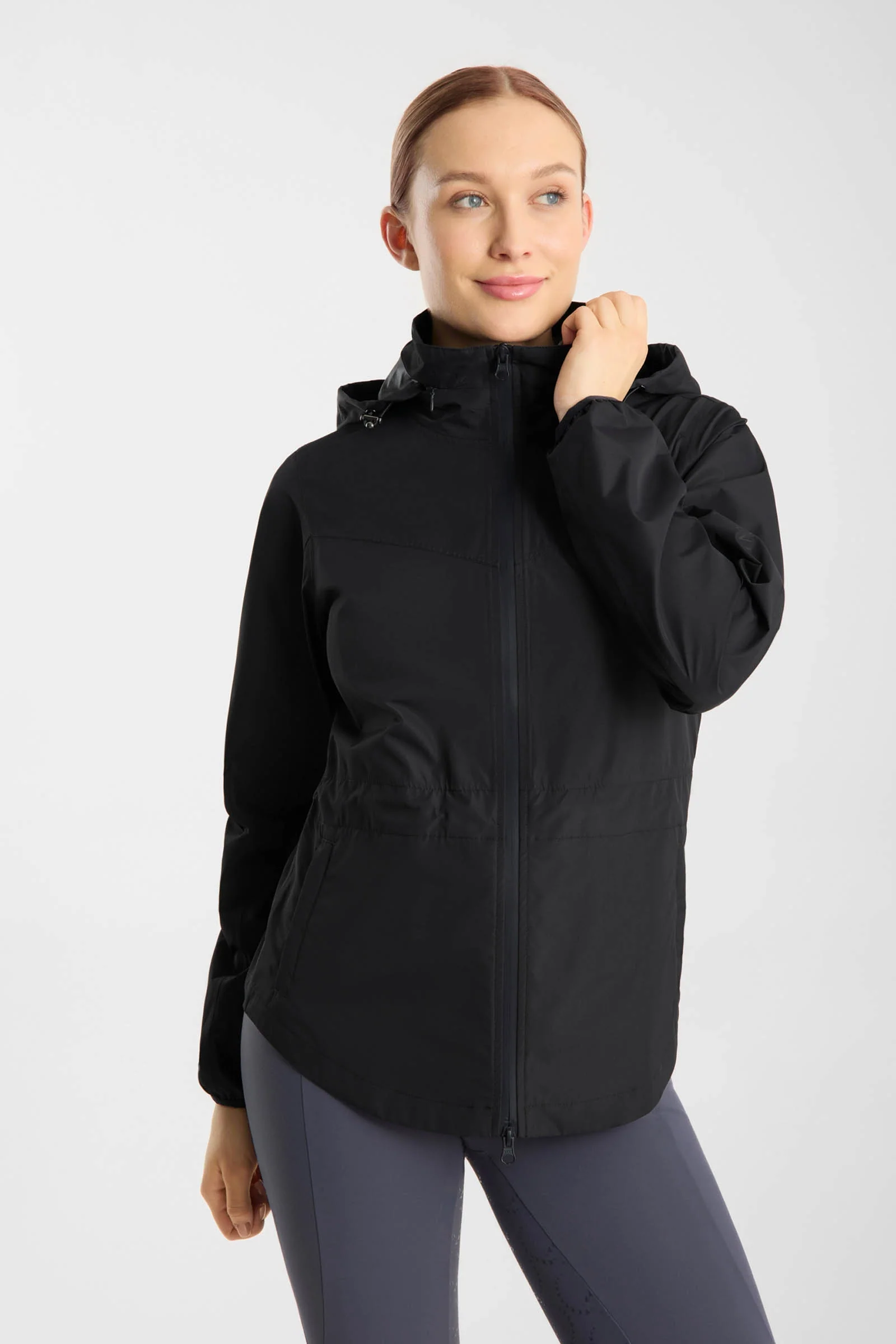 Fiora lett vanntett ridejakke dame Dark Navy 38