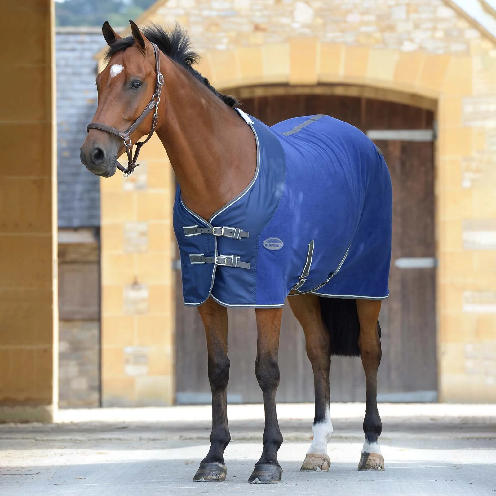 Fleece Cooler standard hals Navy/Grey/White 135