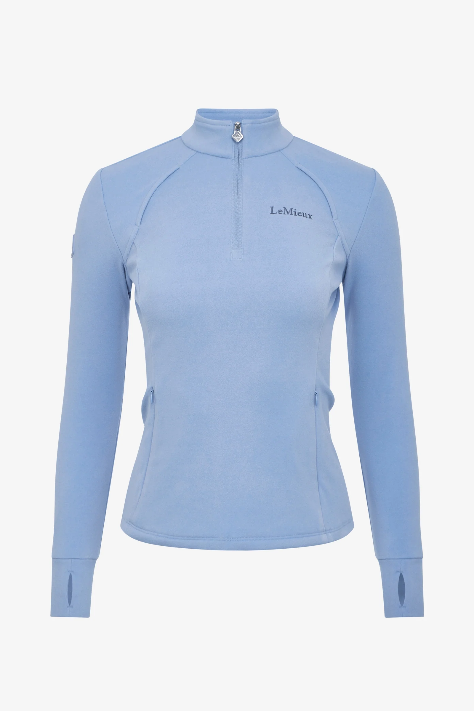 Frances dame fleece med kvart glidelås Powder Blue 36