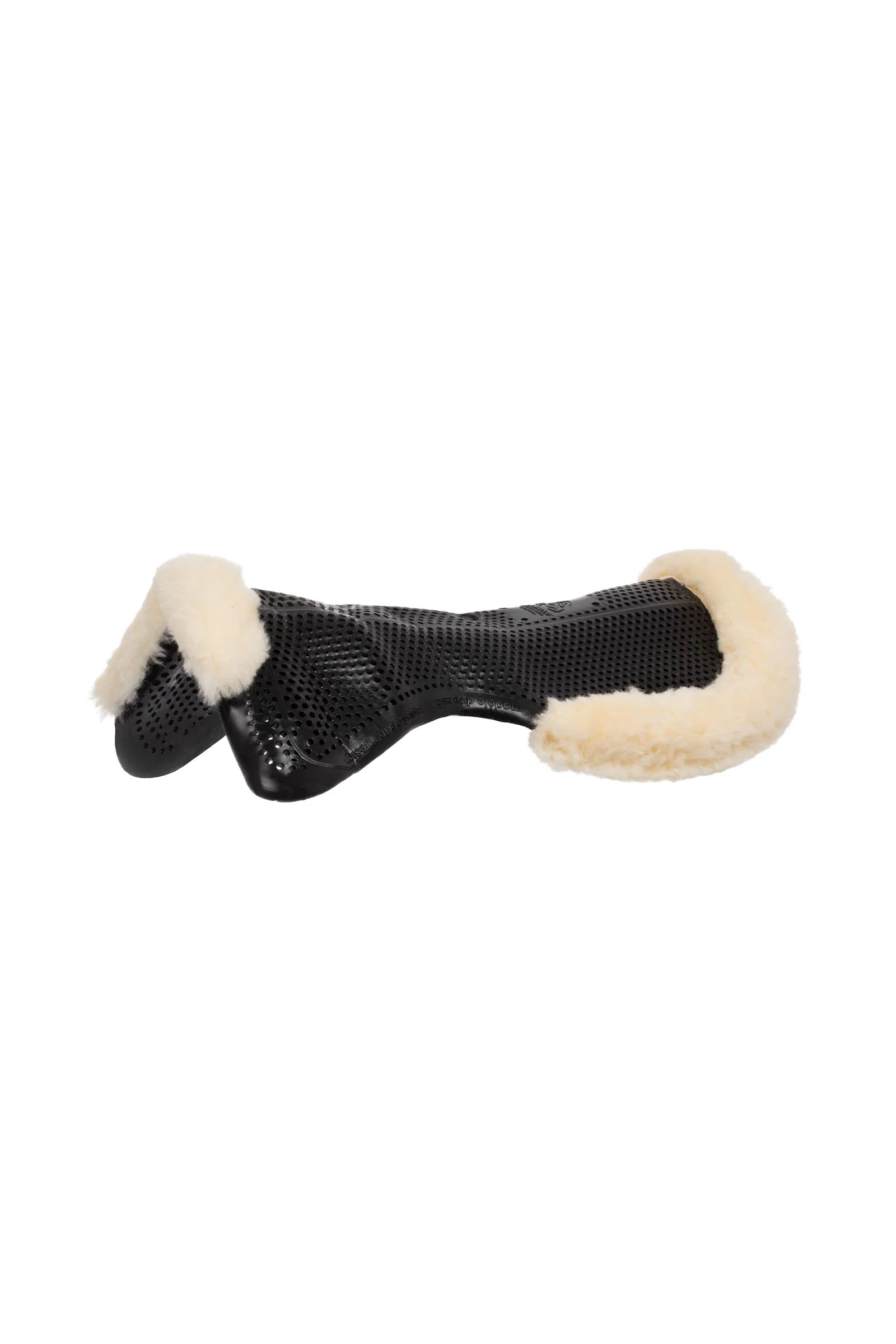 Gel Sklisikker Classic Pony med lammeskinn halv utskjæring Black/Natural L