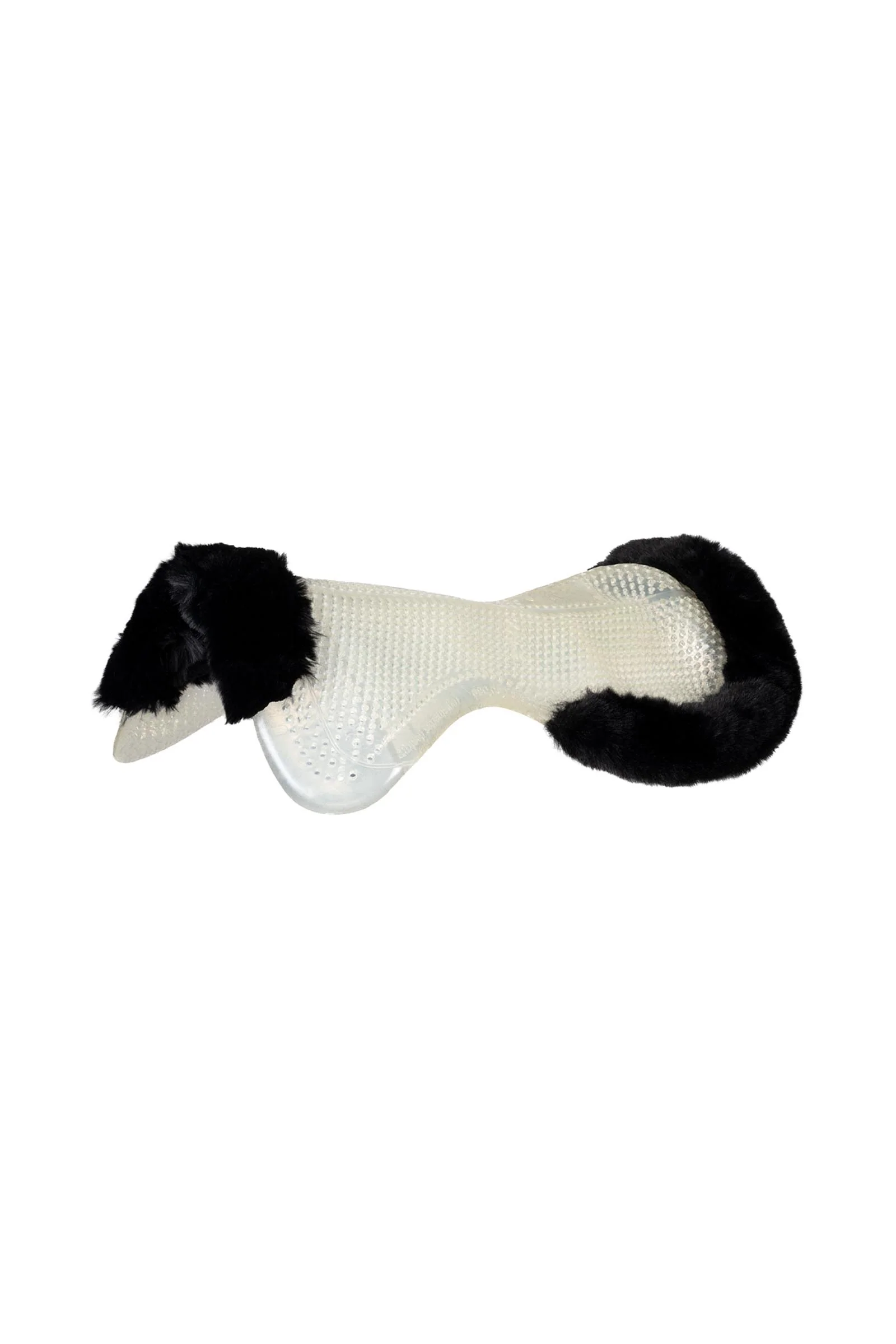 Gel Sklisikker Classic med kunstig lammeskinn flat Transparent/Black L