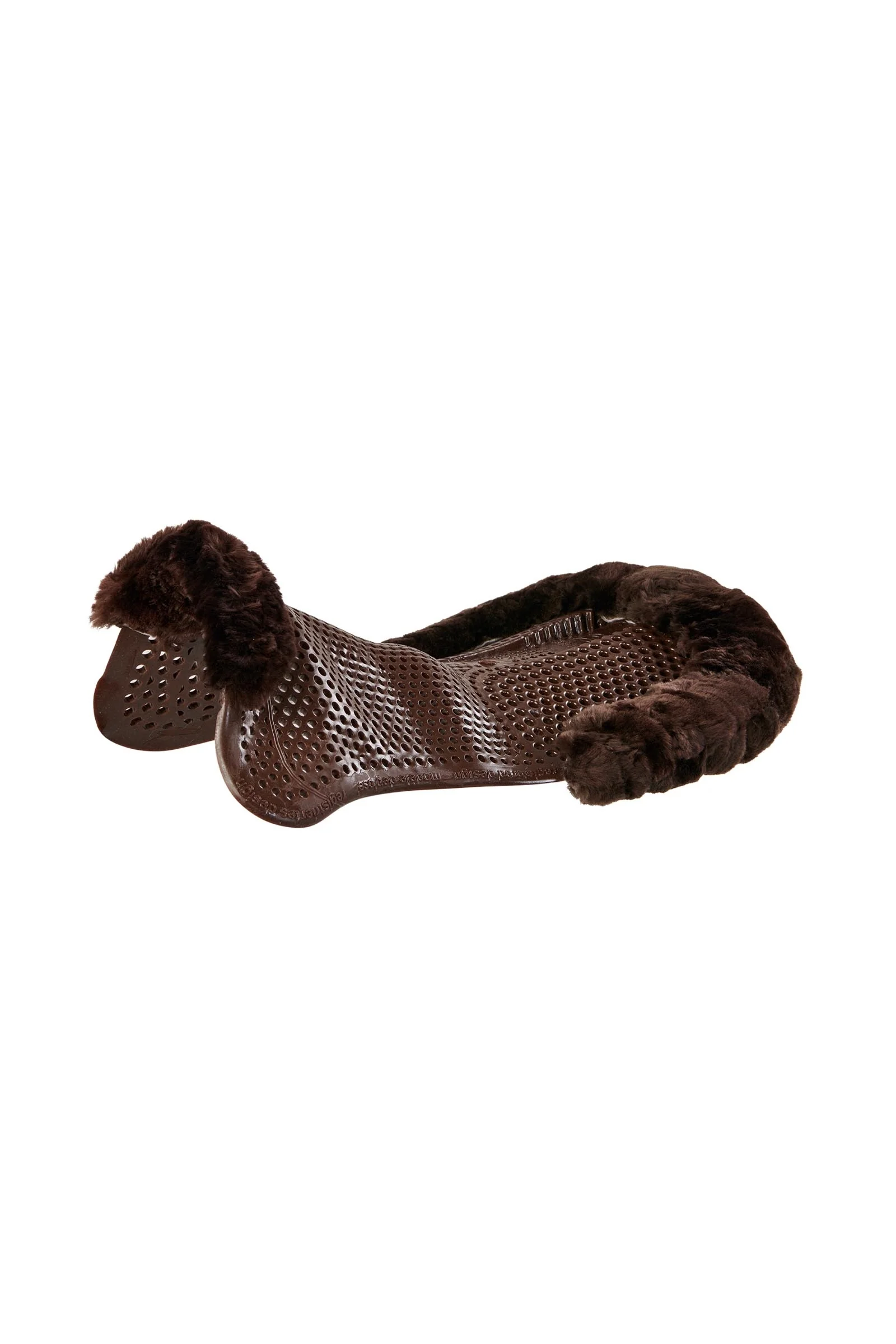 Gel Nonslip Classic med Saueskinn-utsnitt bakre riser Brown/Brown Én størrelse
