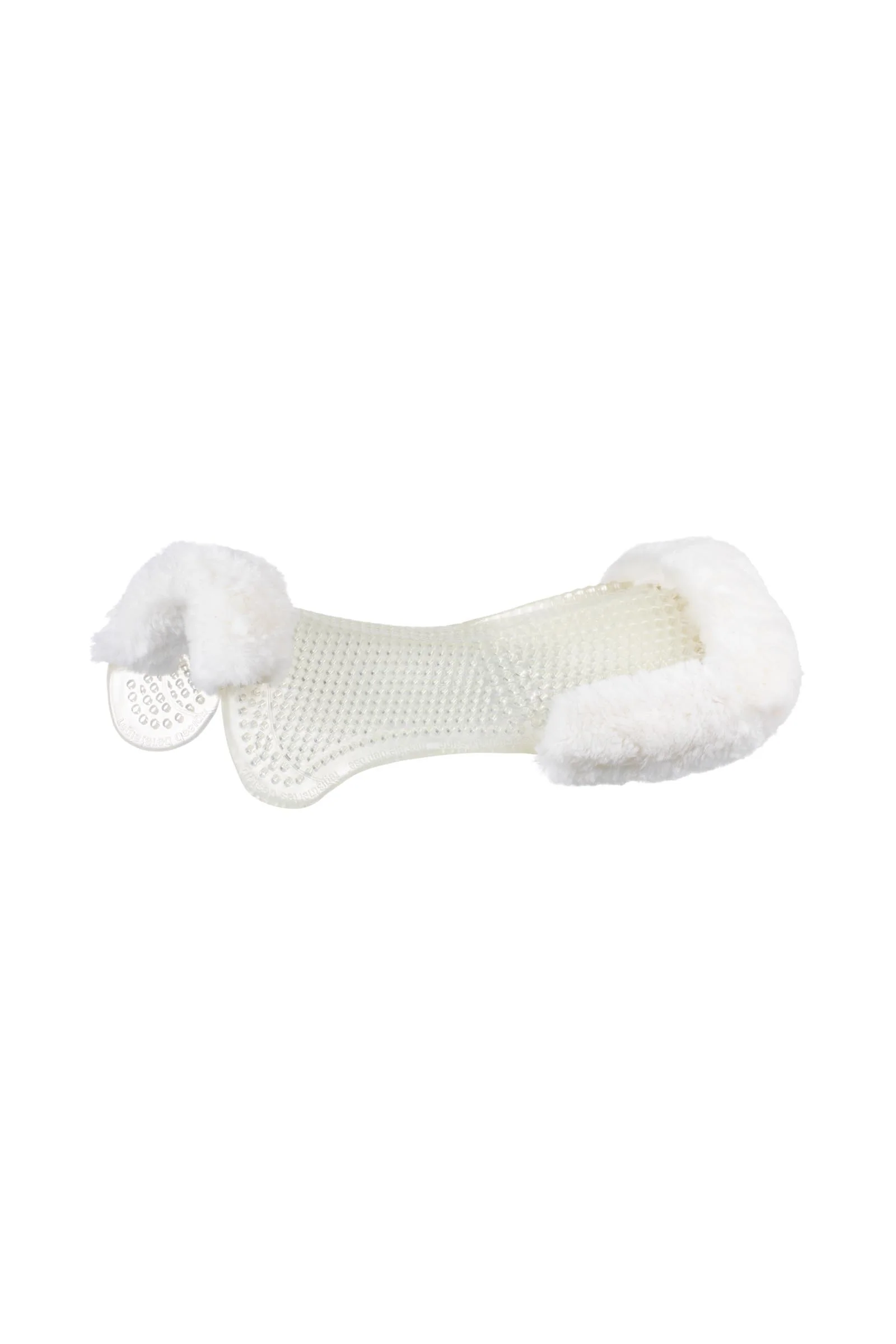 Gel Nonslip Classic med Saueskinn-utsnitt bakre riser Transparent/White Én størrelse