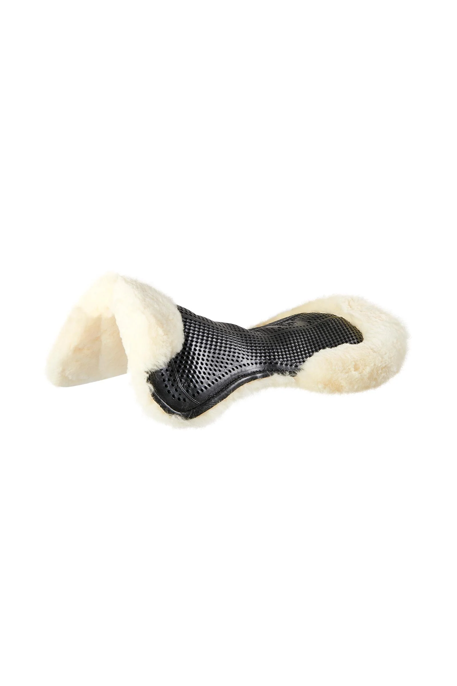 Gelpad Sklisikker Klassisk Med Saueskinn Flat Black/Natural XL