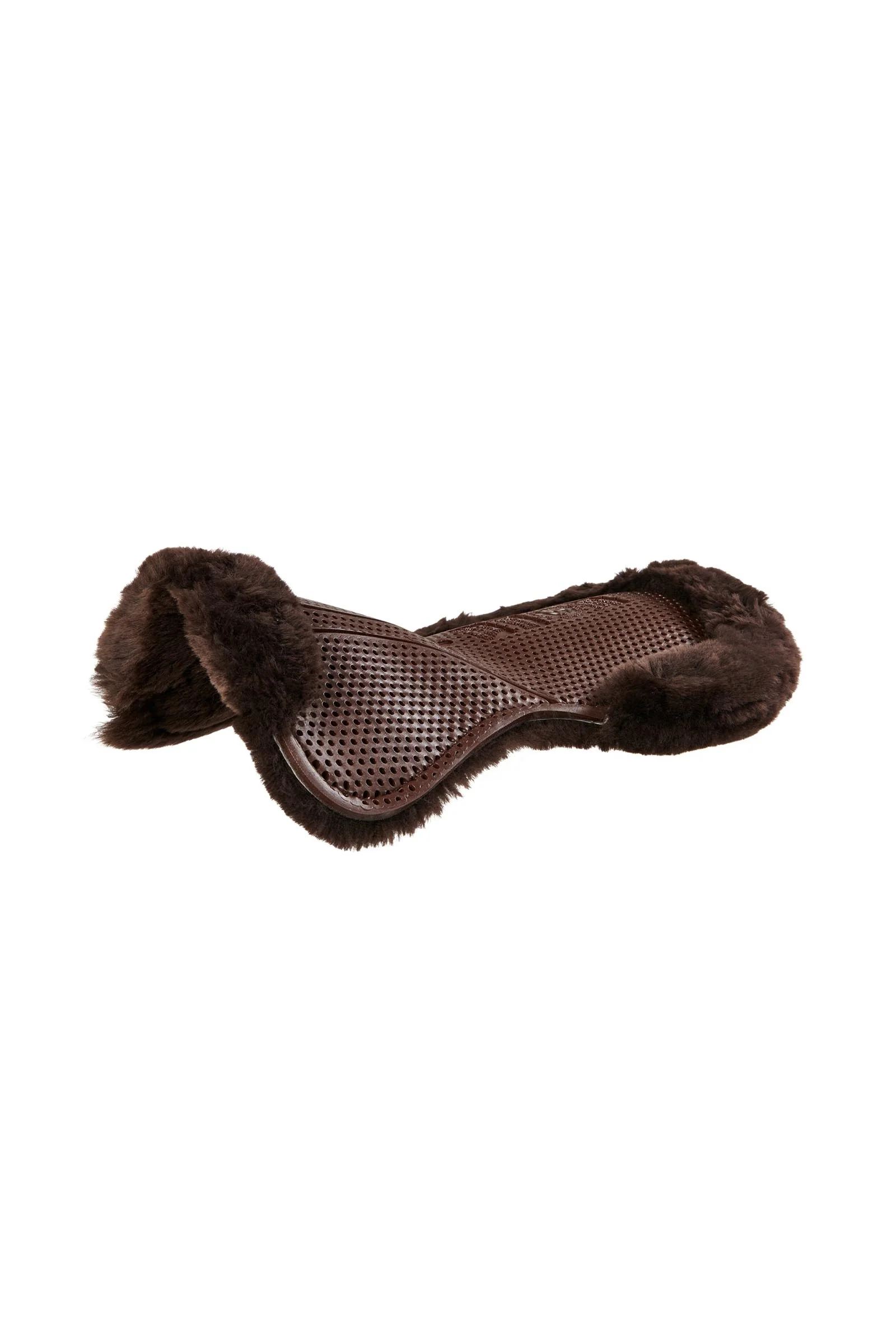 Gelpad Sklisikker Klassisk Med Saueskinn Flat Brown/Brown M