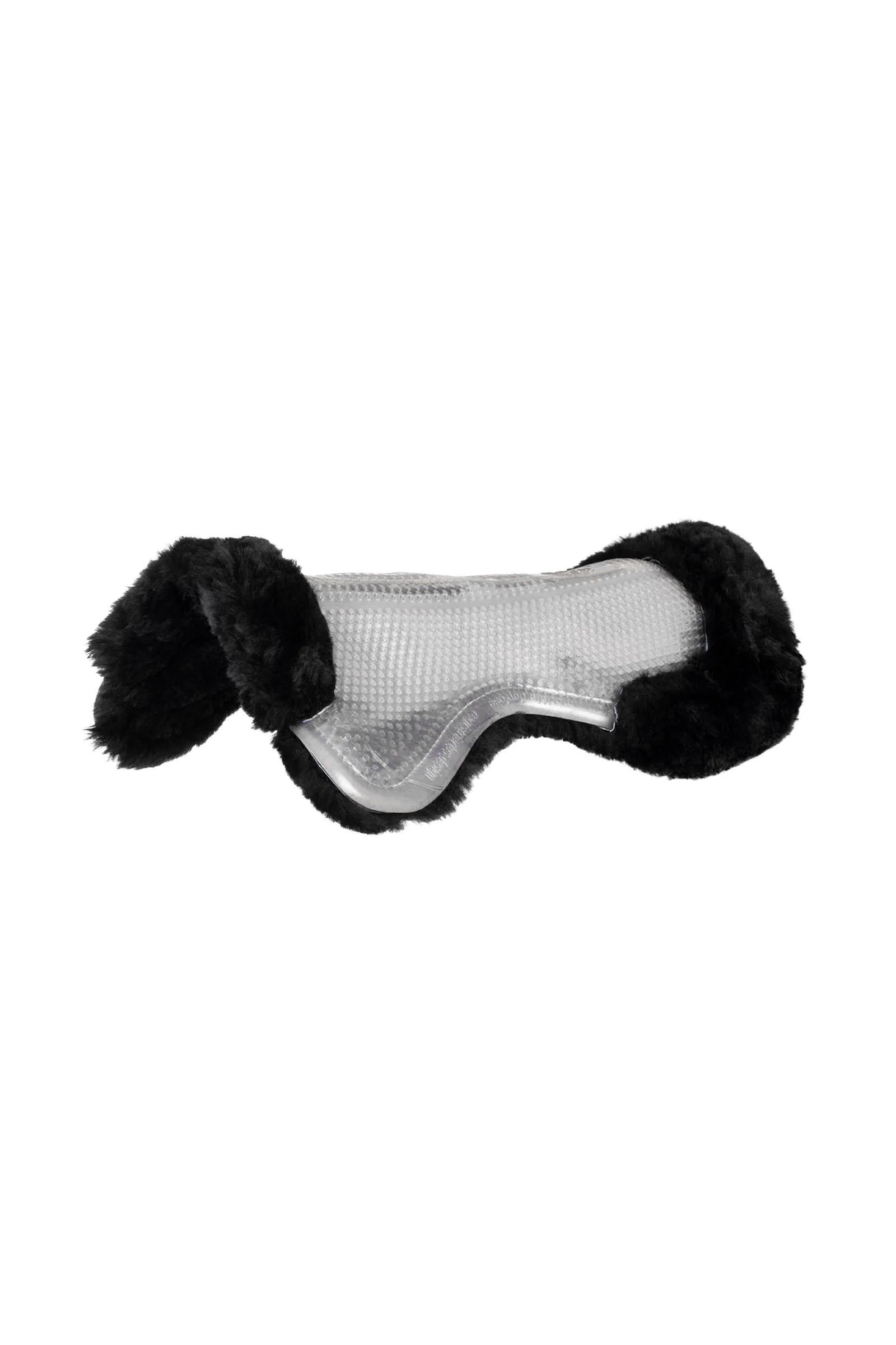 Gelpad Sklisikker Klassisk Med Saueskinn Flat Transparent/Black M
