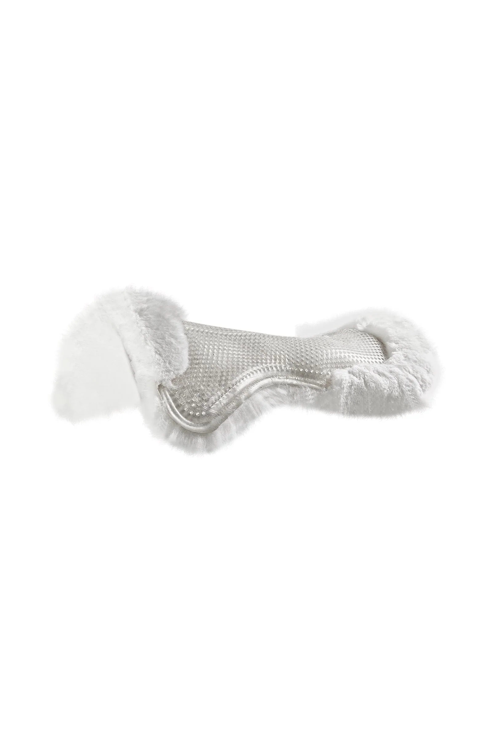 Gelpad Sklisikker Klassisk Med Saueskinn Flat Transparent/White M