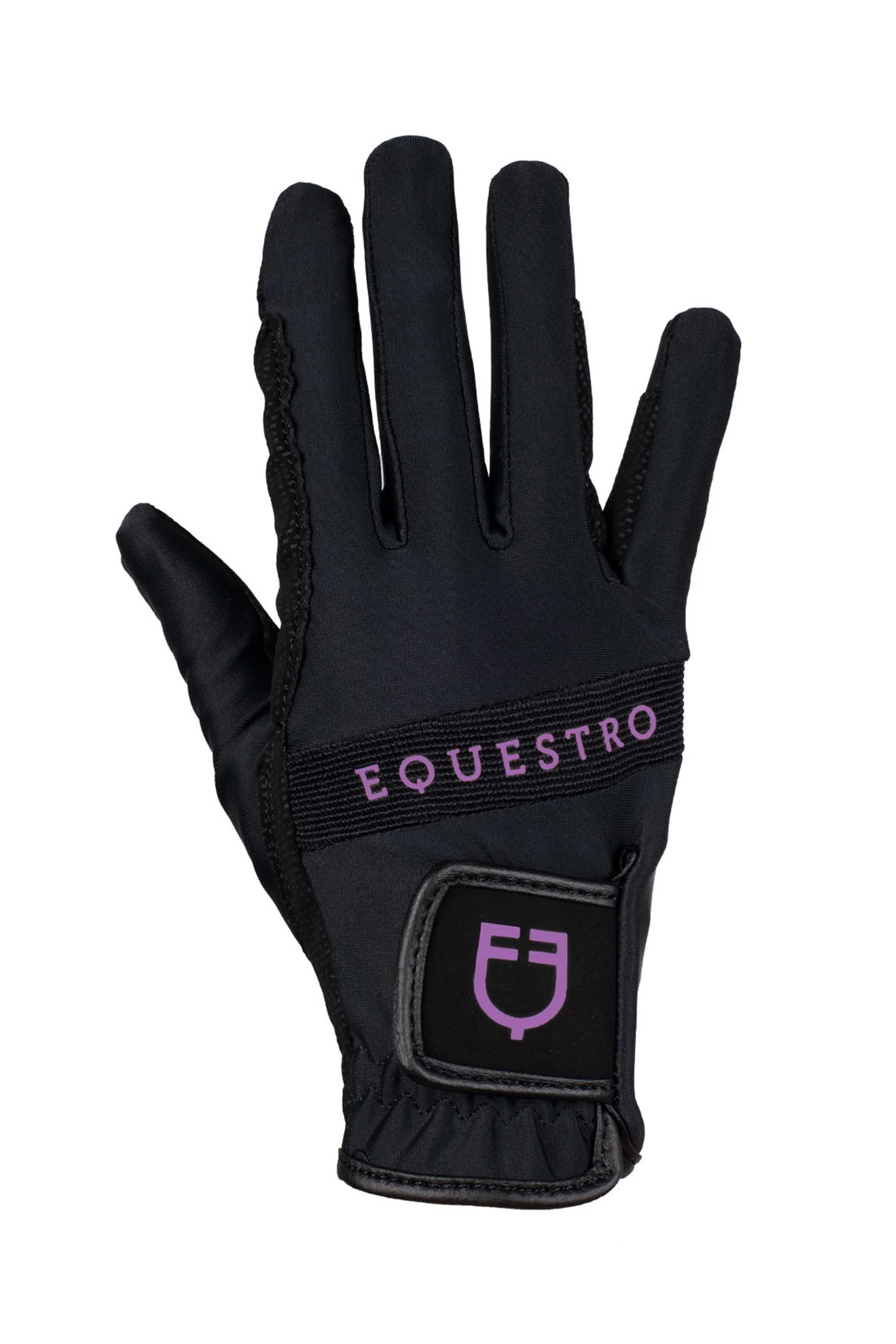 ridehansker i teknisk materiale med flerfarget logo Black/Purple 8