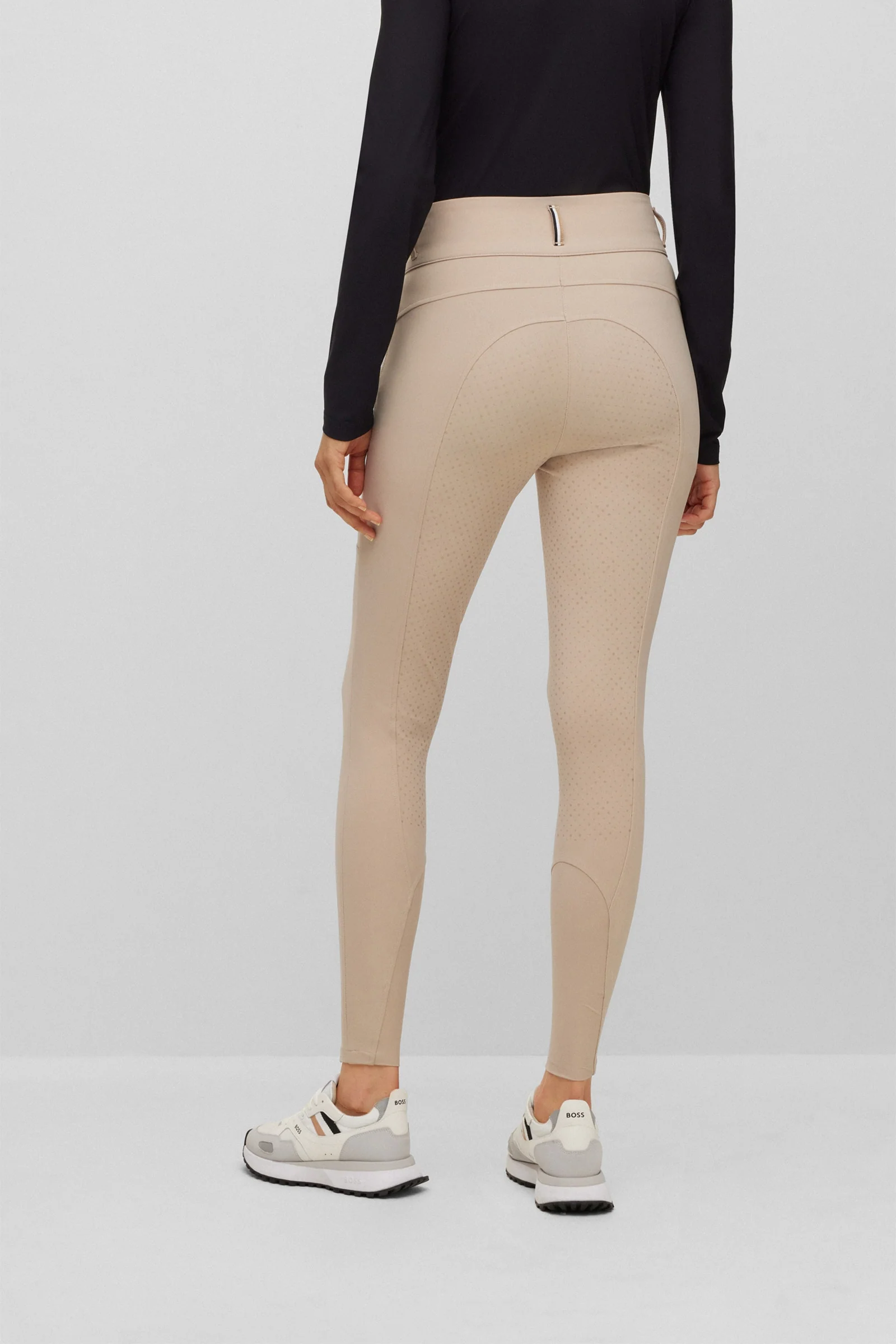 Boss Hailey dame ridebukse full grip Beige L