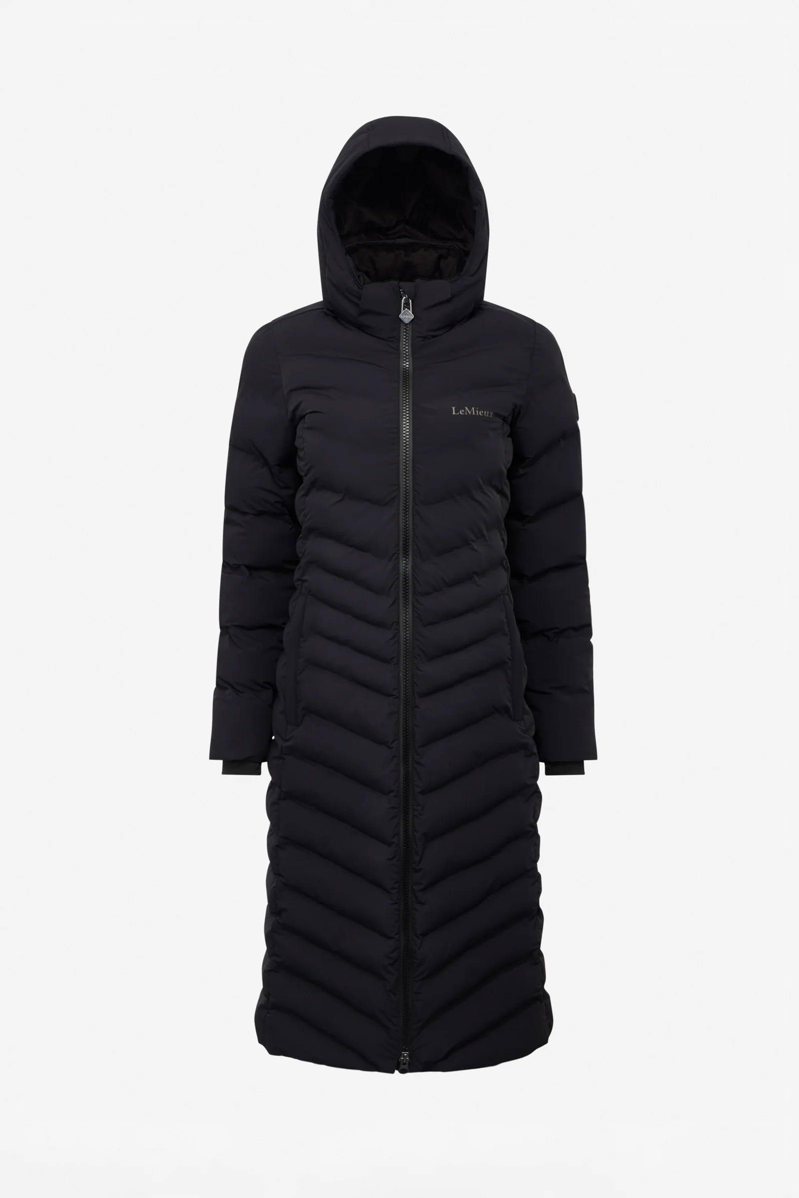 Hayley vannavstøtende lang dunjakke for kvinner Black 34