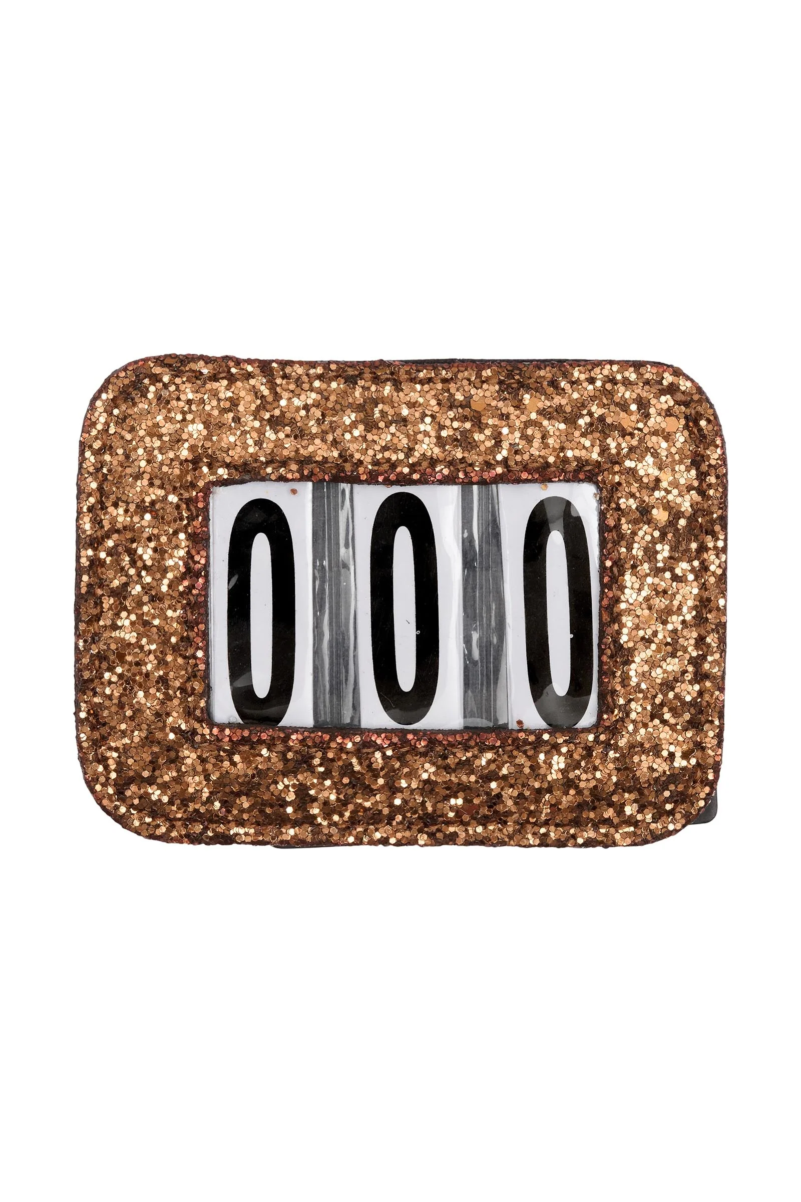 HorseGuard Competition Number Set Glitter Brown Glitter Én størrelse